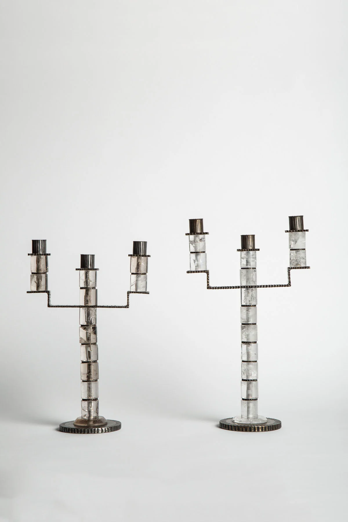 MAXFIELD PRIVATE COLLECTION | 3 BRANCH CANDELABRA, SET OF 2 - Image 3