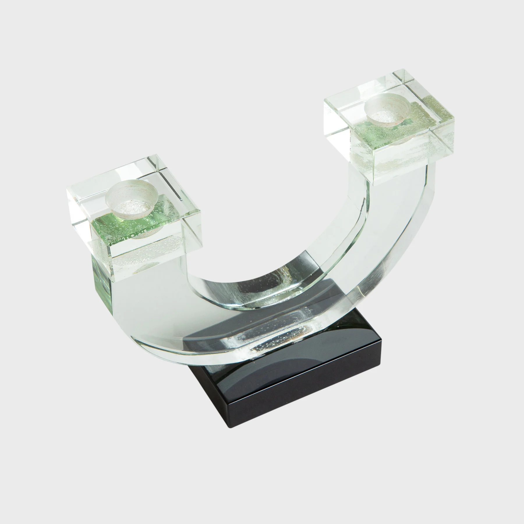 BACCARAT | 1920'S GLASS CANDLE HOLDER - Image 3