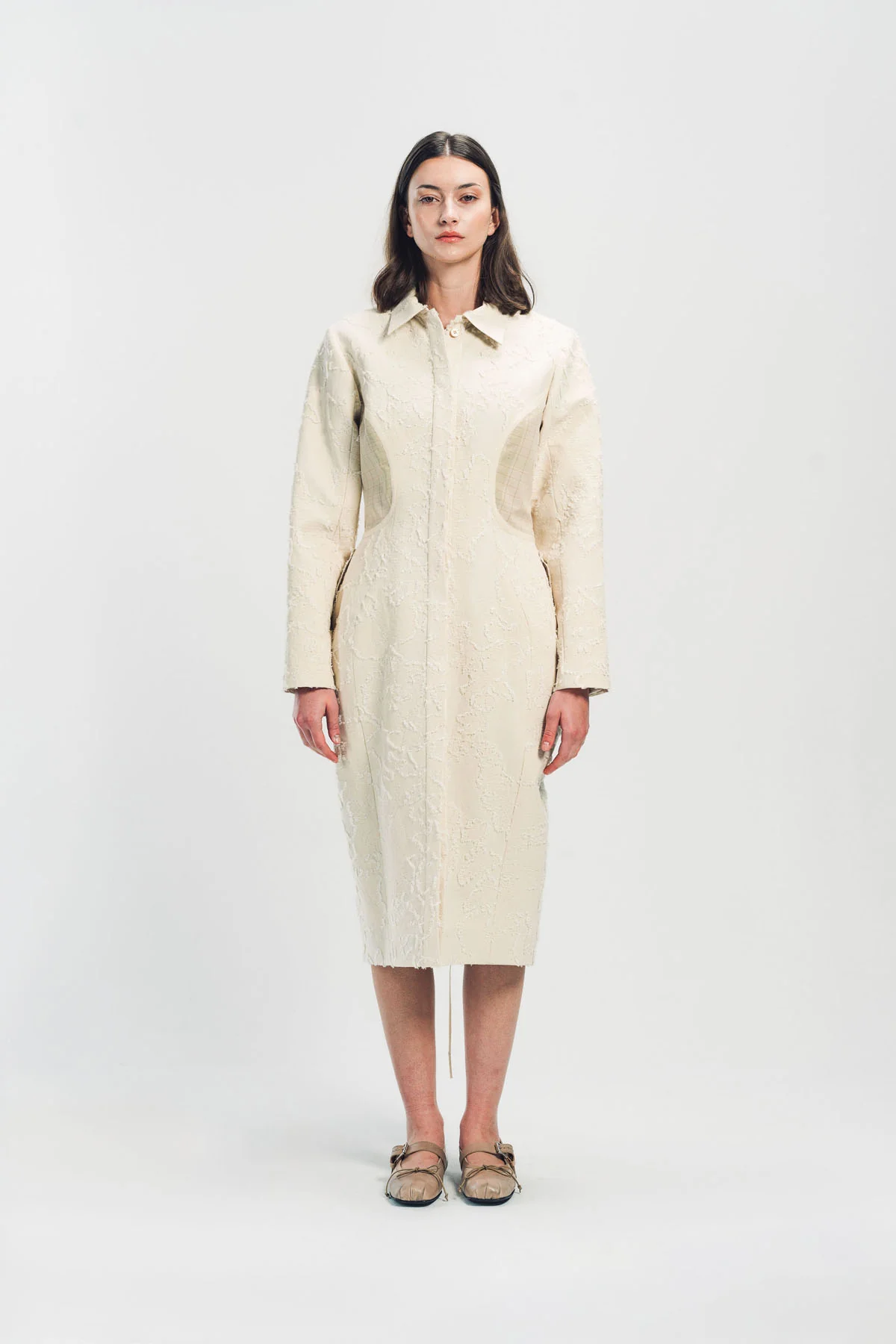 MERUERT TOLEGEN | JACQUARD COCOON COAT - Image 2