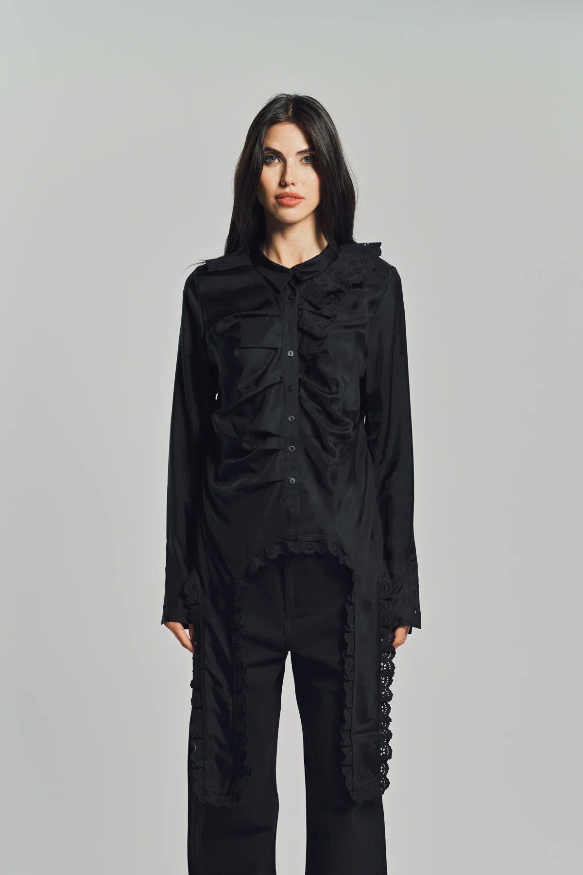 MERUERT TOLEGEN | VARIATED PLEATED BLOUSE - Image 2