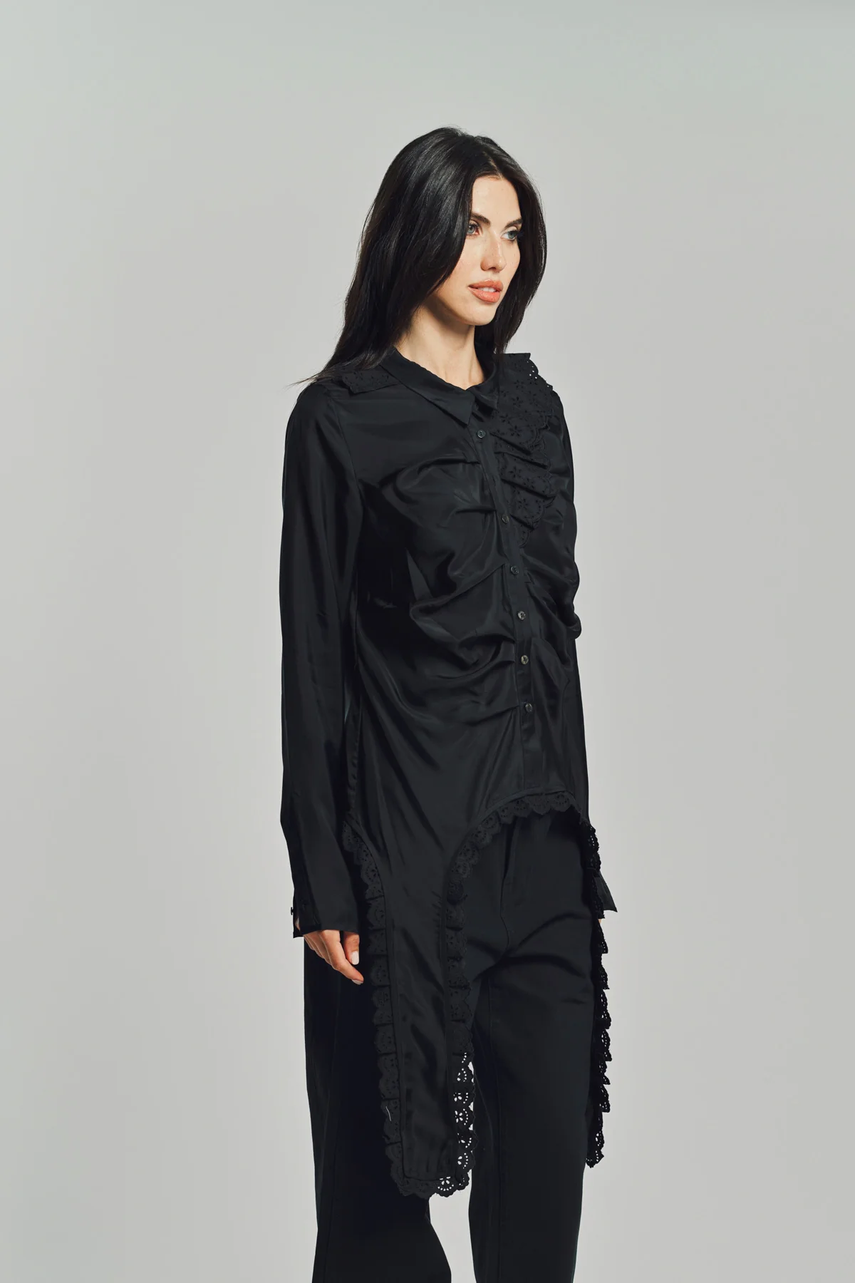 MERUERT TOLEGEN | VARIATED PLEATED BLOUSE - Image 4
