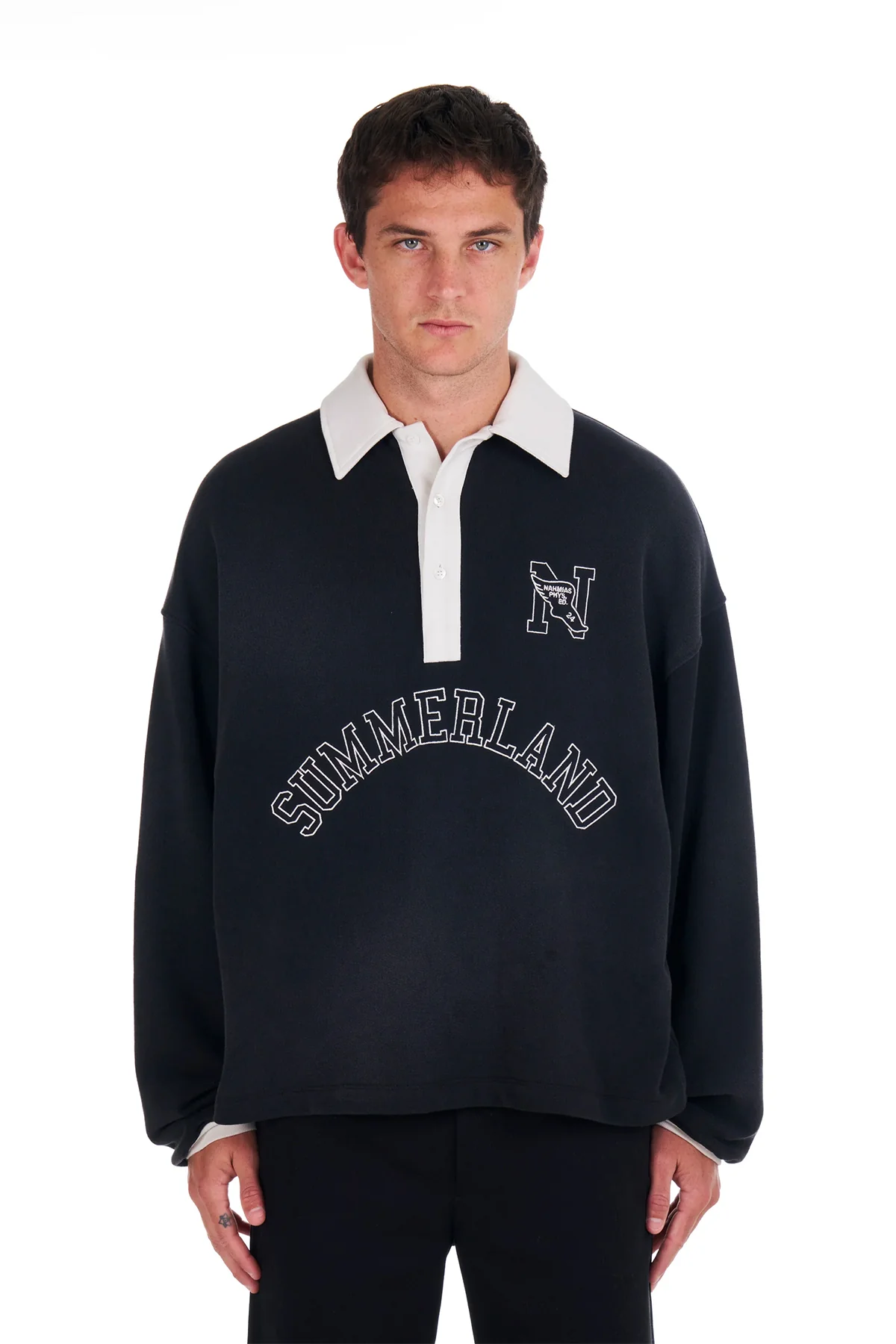 NAHMIAS | "N" LONG SLEEVE POLO