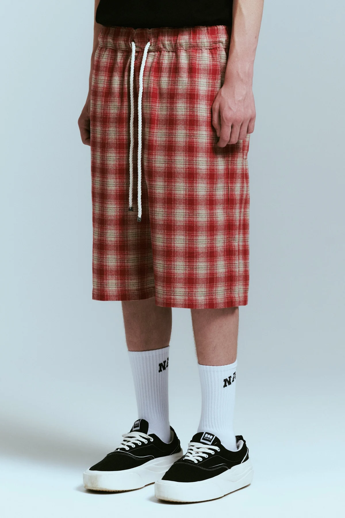 NAHMIAS | PLAID RELAXED SHORTS - Image 2