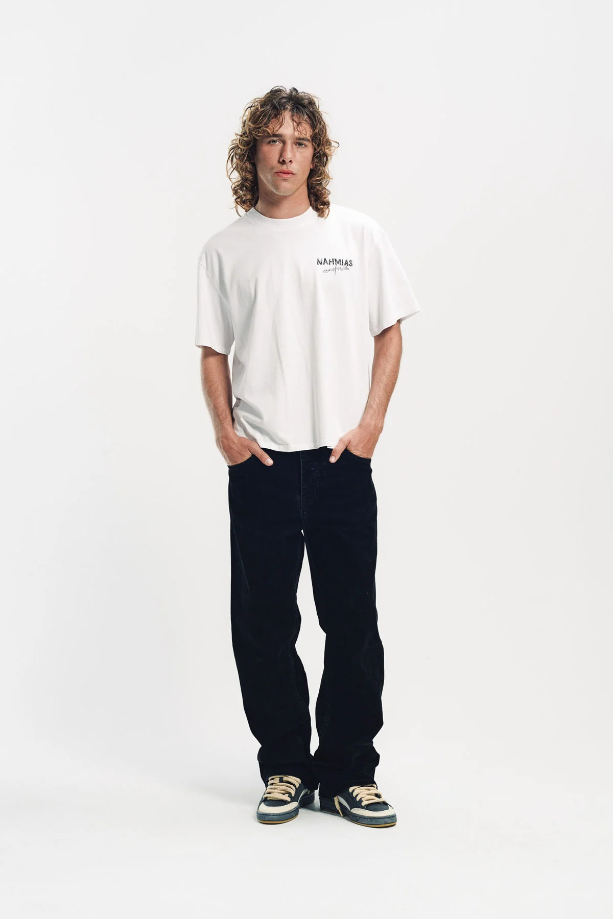 NAHMIAS | WHITE MAXFIELD CRAFT SUPPLIER T-SHIRT