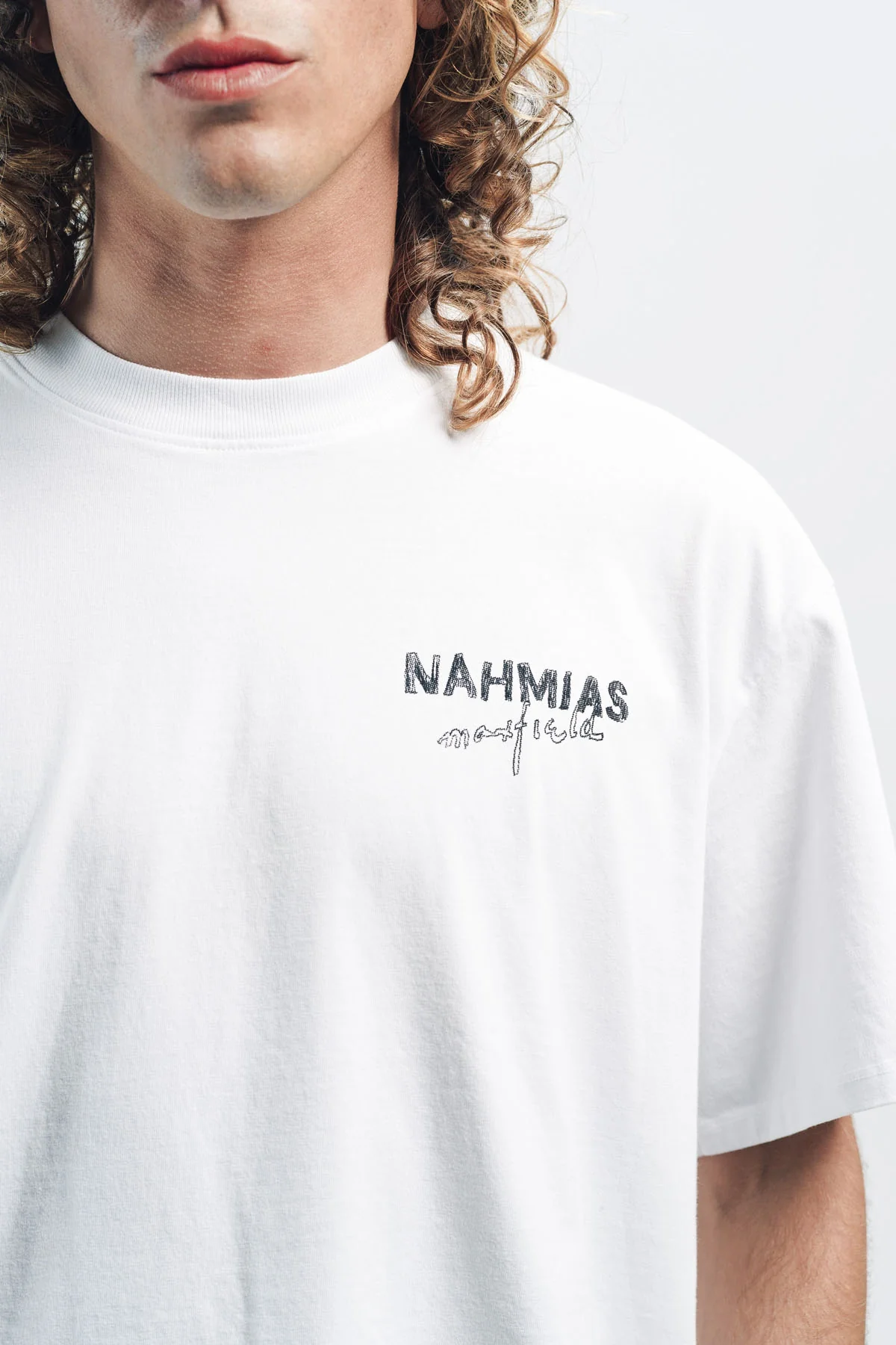 NAHMIAS | WHITE MAXFIELD CRAFT SUPPLIER T-SHIRT - Image 2