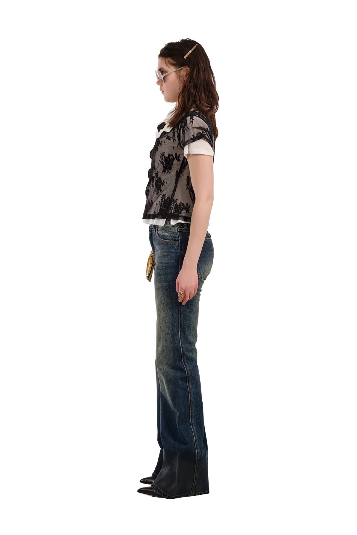 Natasha Zinko | Shrunken Lace Double Polo - Image 5