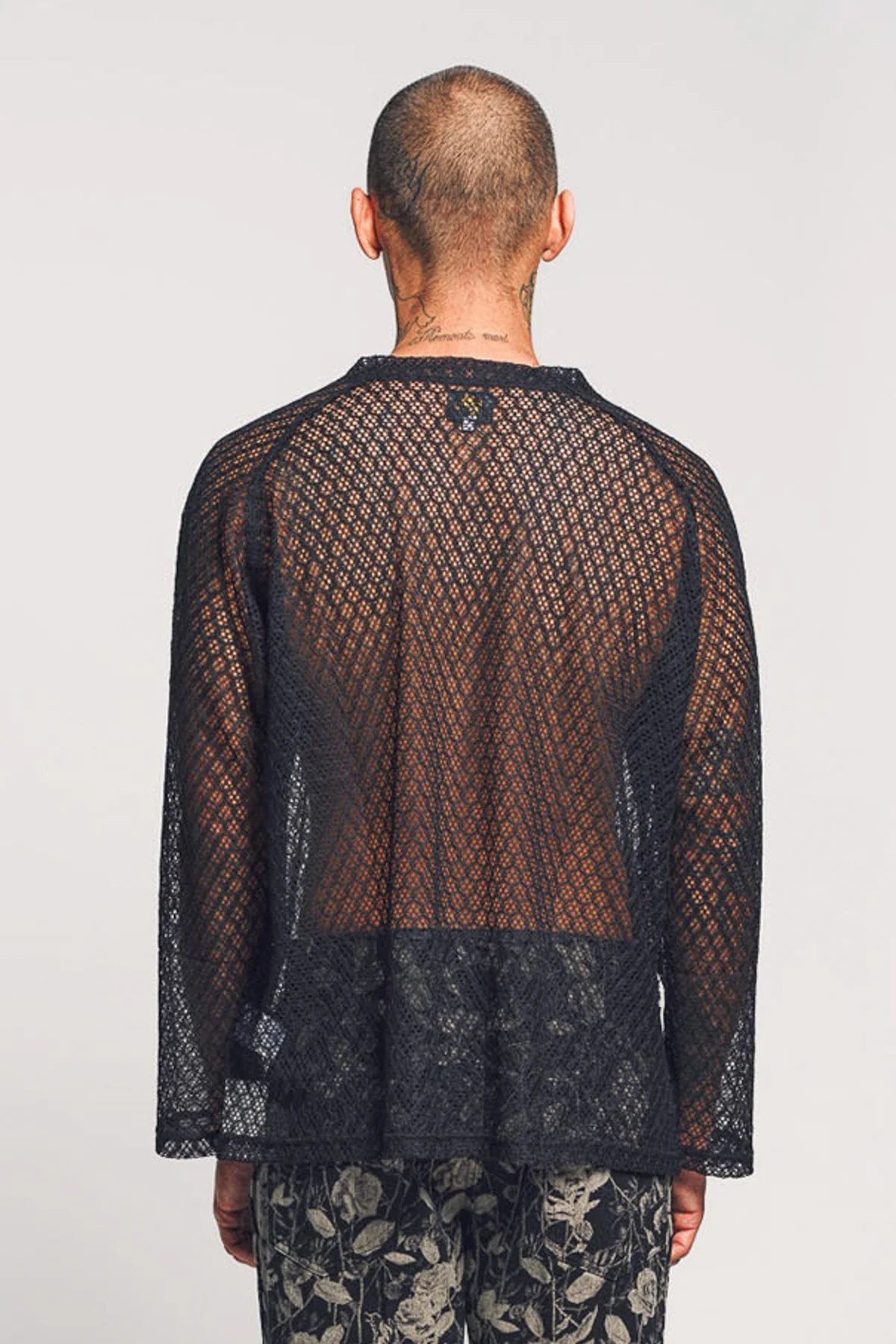 NEEDLES | RASCHEL LONG SLEEVE V-NECK TEE - Image 4