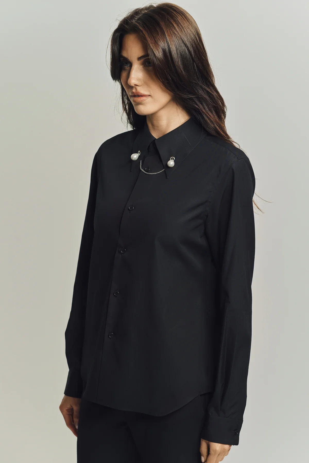 NOIR KEI NINOMIYA | COTTON BROAD LONG SLEEVE SHRT - Image 5