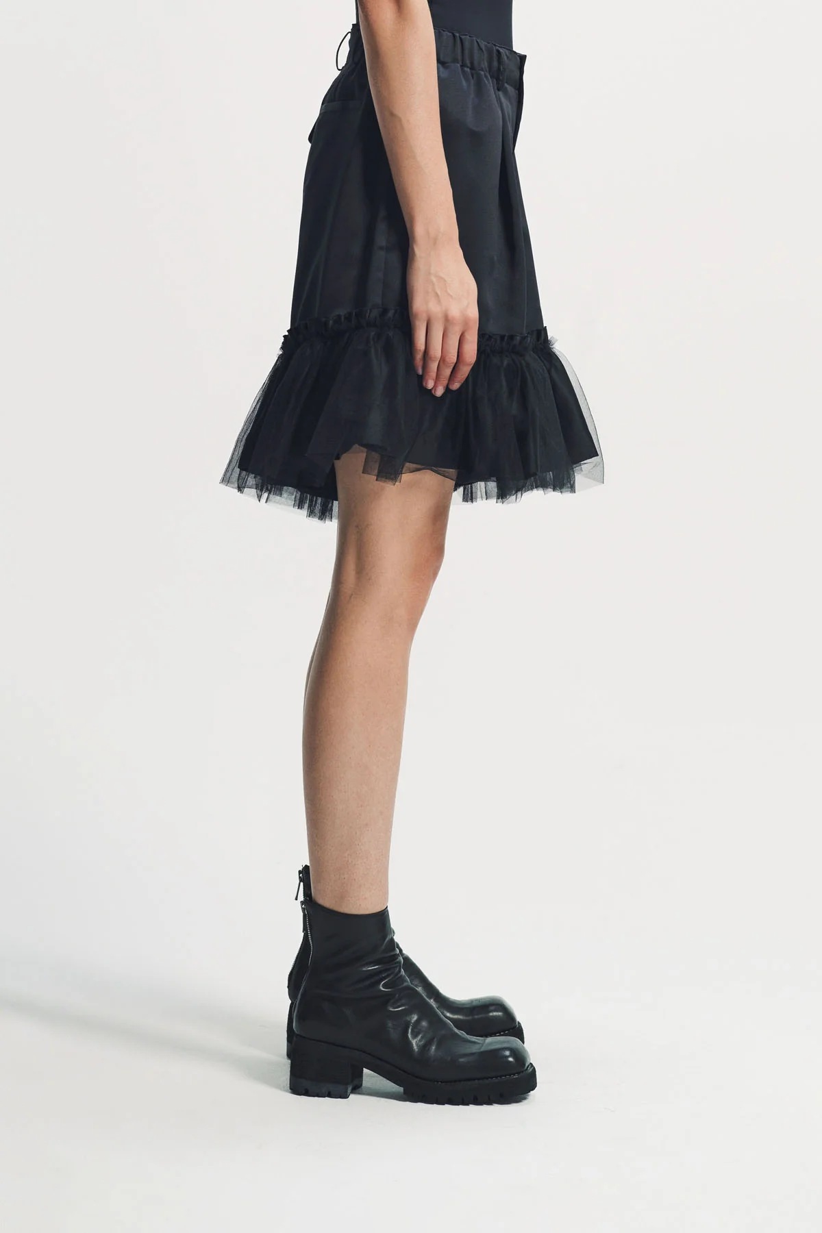 Noir Kei Ninomiya | Satin Tulle Shorts - Image 5