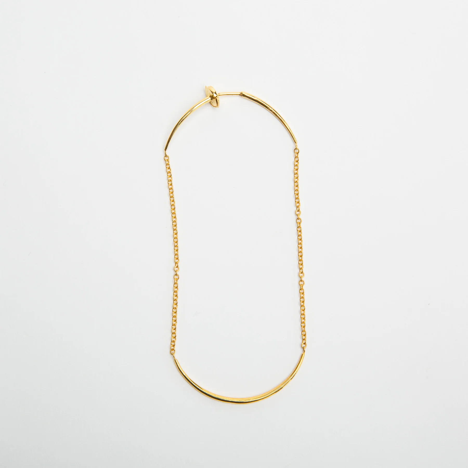 OTZAR | ROSE GOLD CHAIN THREAD EARRING