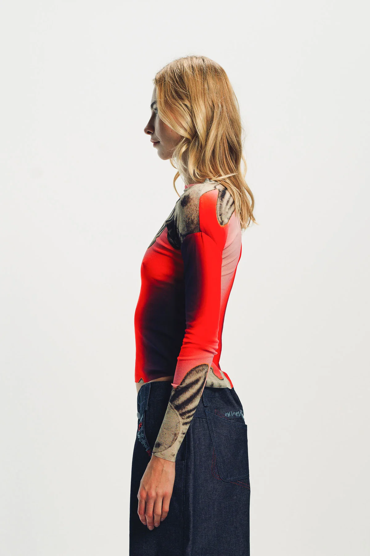 PAULA CANOVAS DEL VAS | ACID FLOWER MESH TOP - Image 3