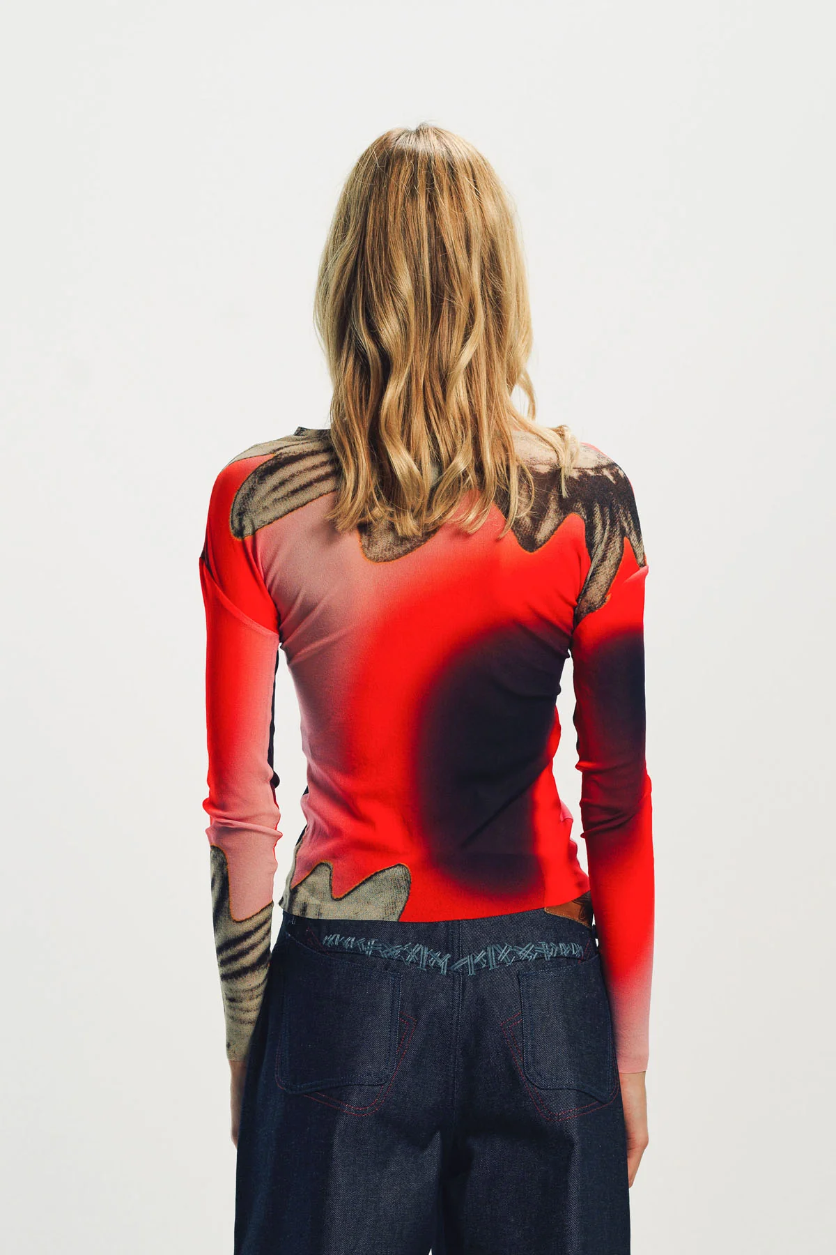 PAULA CANOVAS DEL VAS | ACID FLOWER MESH TOP - Image 4