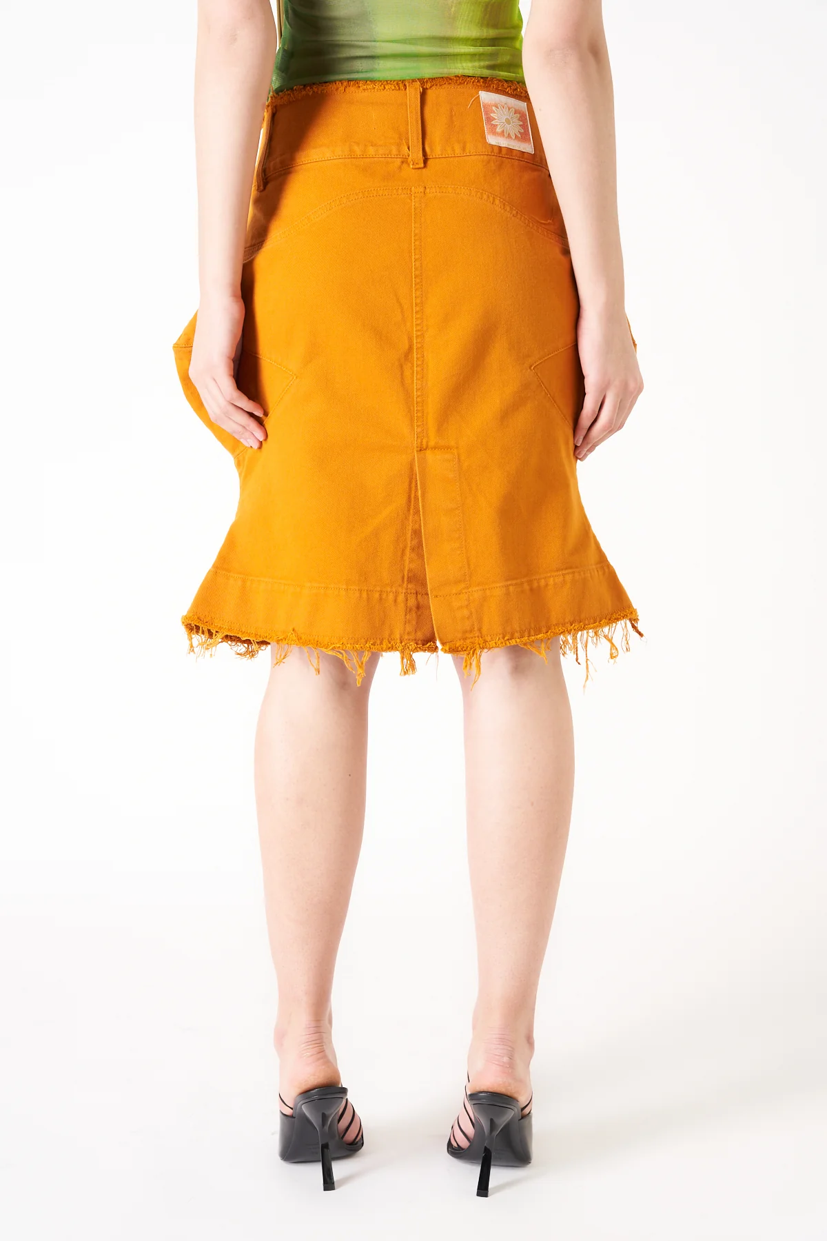 PAULA CANOVAS DEL VAS | SPIKY DENIM SKIRT - Image 4