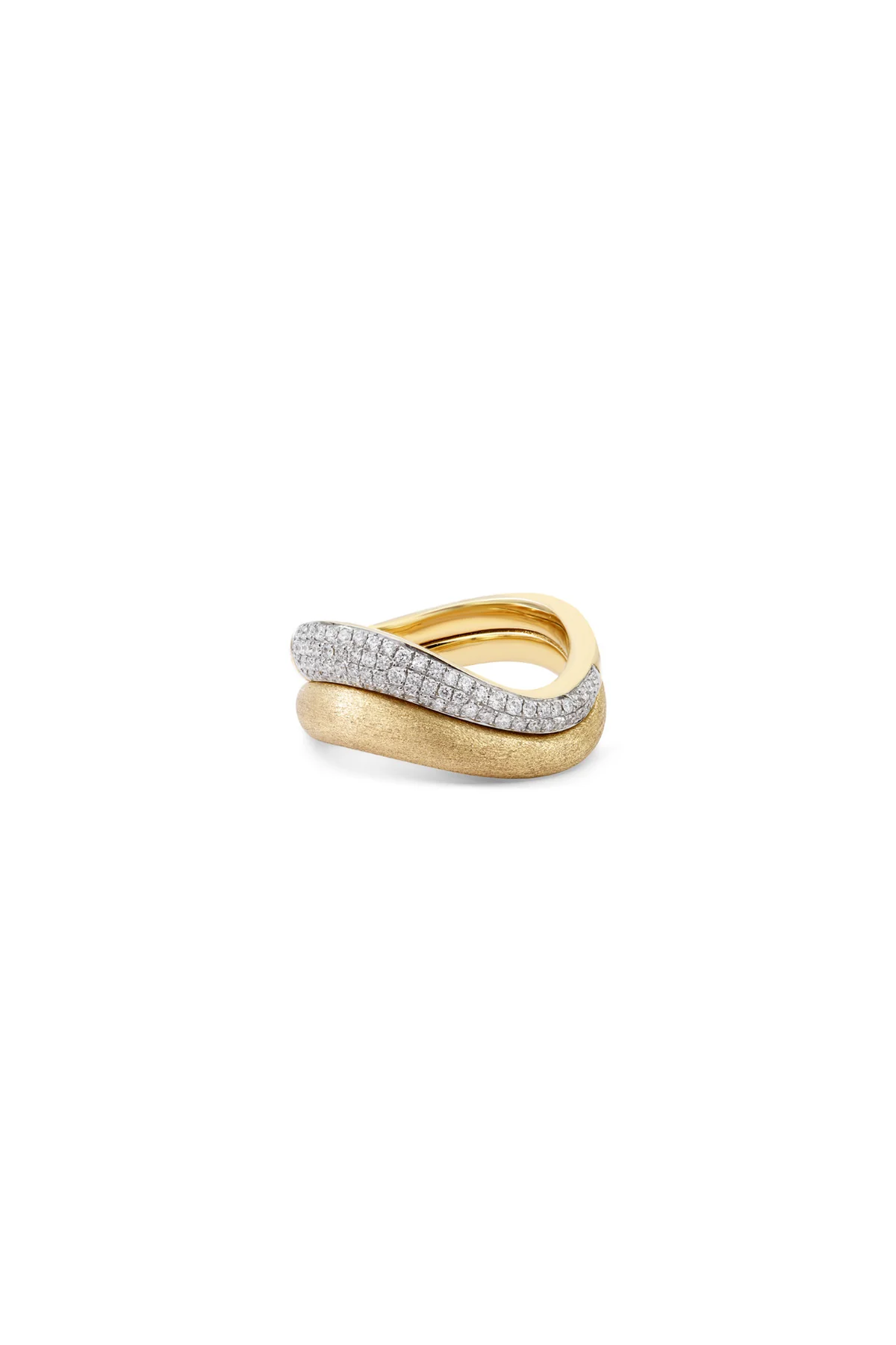 RAINBOW K | WAVE DOUBLE RING - Image 2