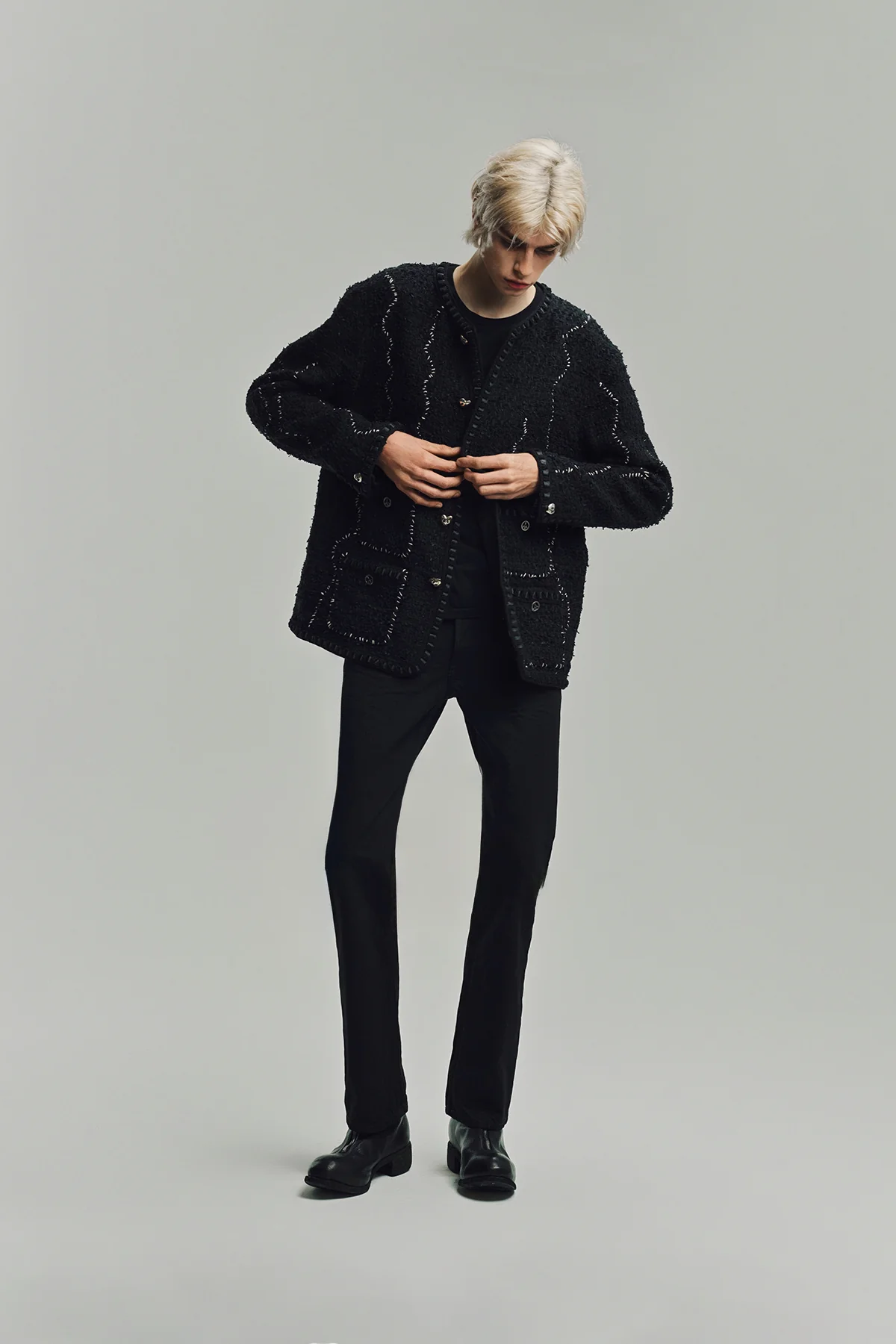 READYMADE | TWEED HOBO JACKET