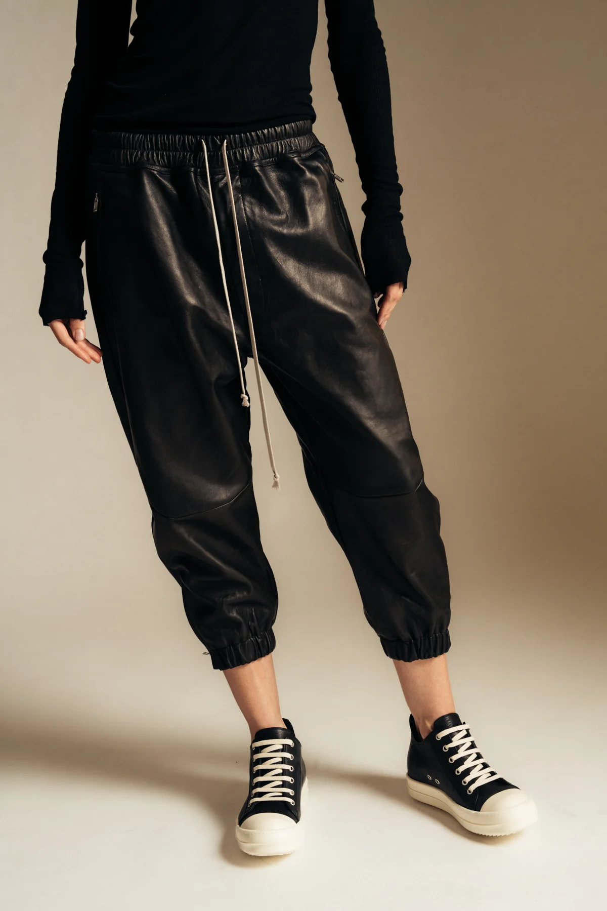 RICK OWENS | CROPPED TRACK PANTS - Image 2