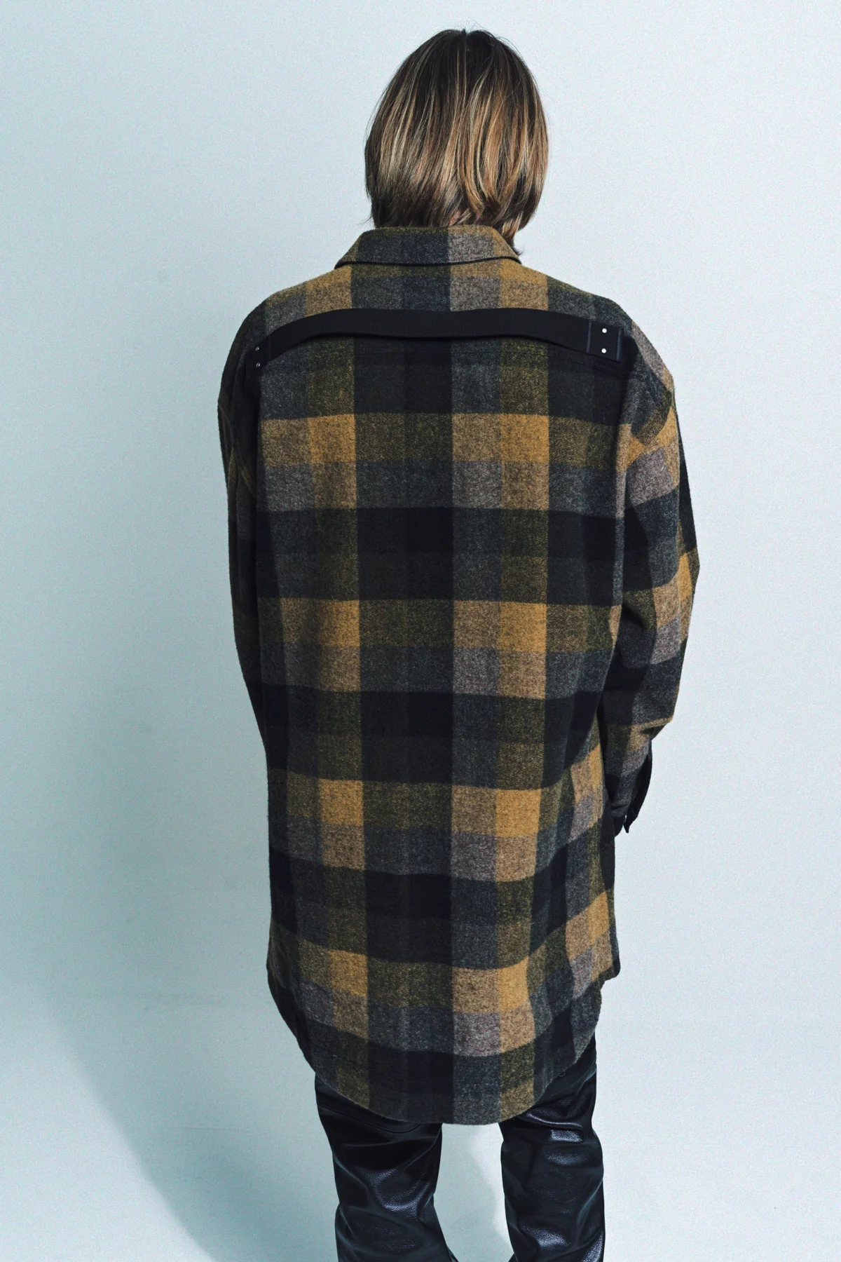 RICK OWENS | OVERSIZED PLAID OUTERSHRT - Image 3