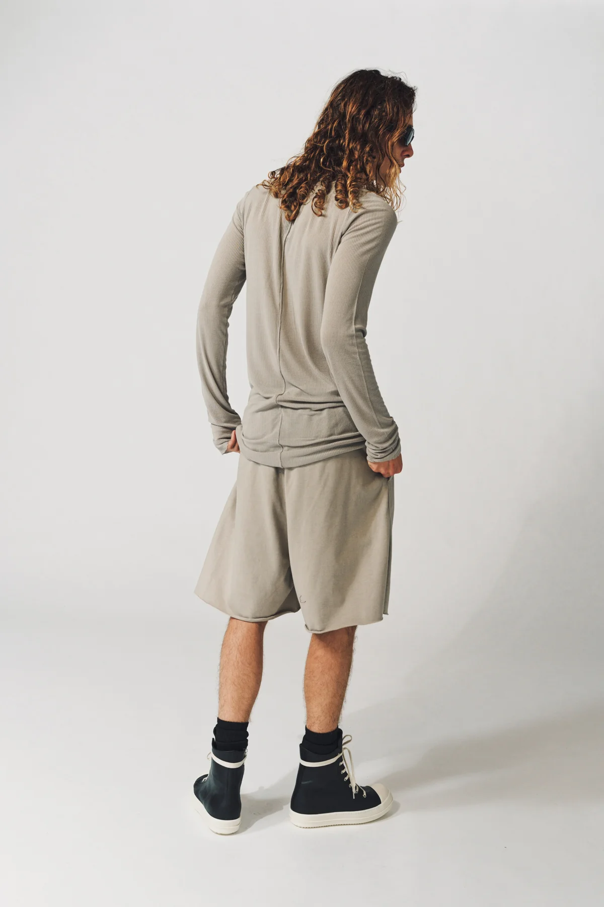 RICK OWENS | RIB LONG SLEEVE TEE - Image 20