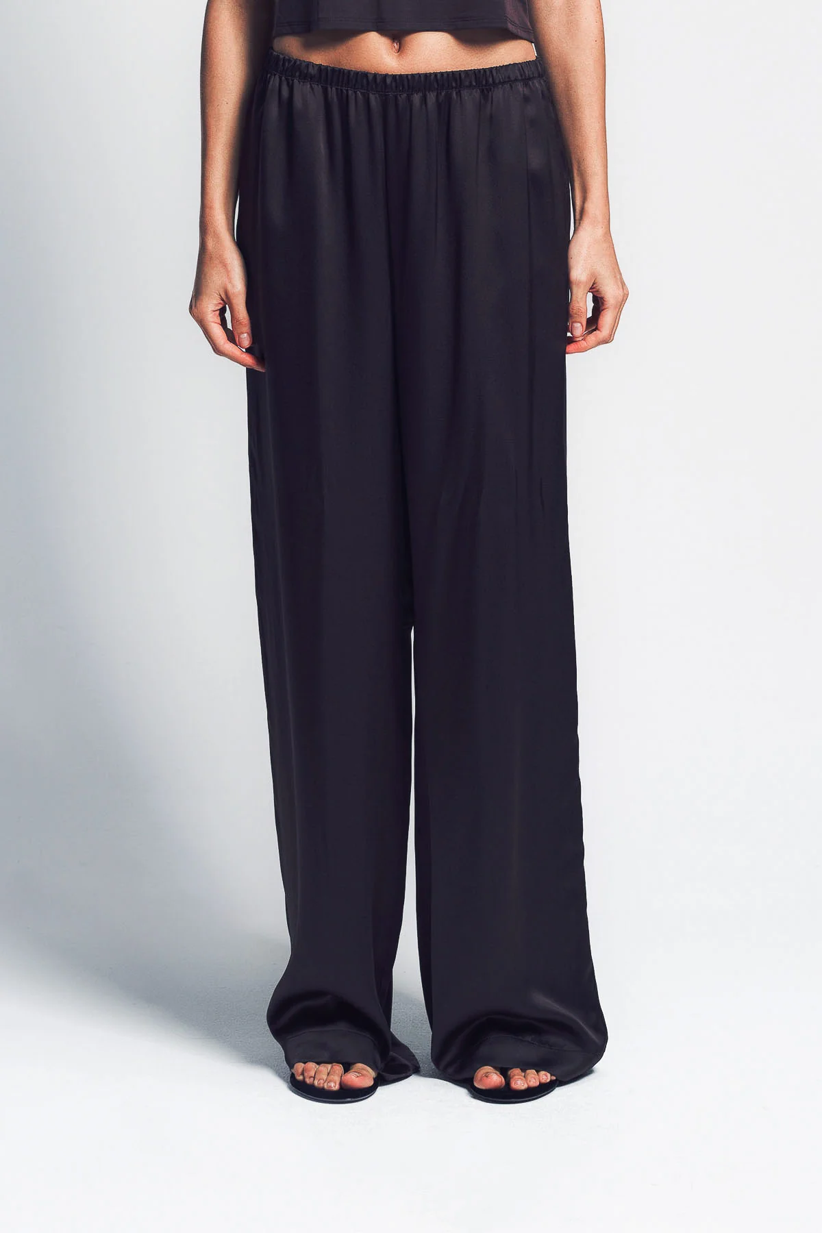 SABLYN | LEXI LOWER RISE RELAXED SILK PANTS - Image 2