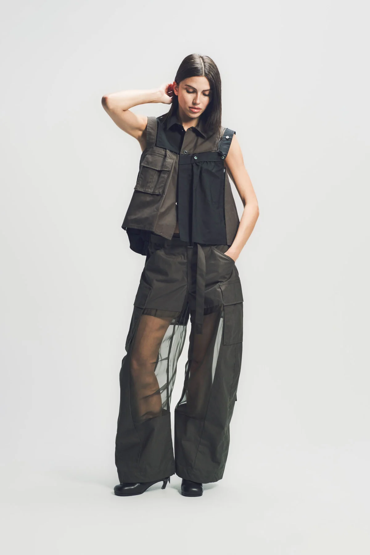 SACAI | COTTON COATING PANTS