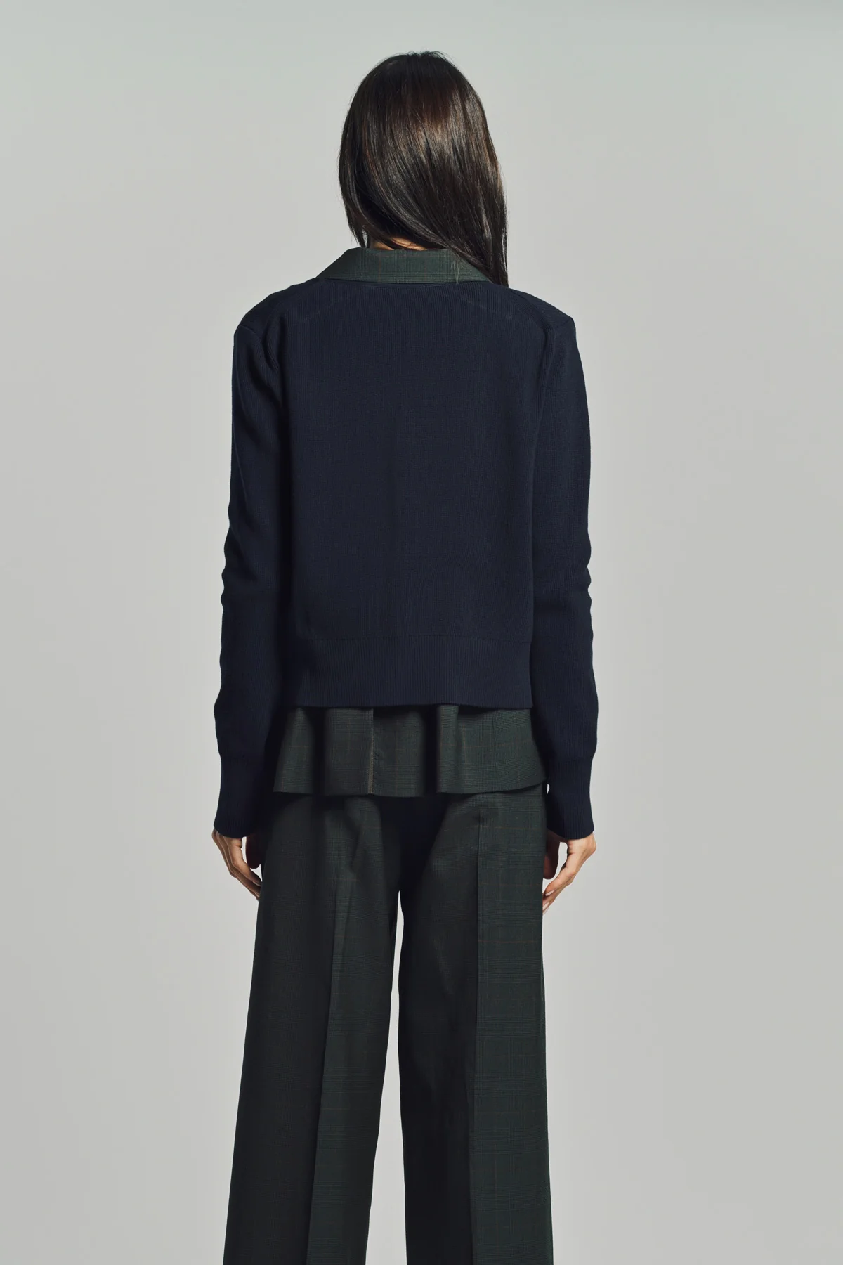 SACAI | GLEN CHECK CARDIGAN - Image 5