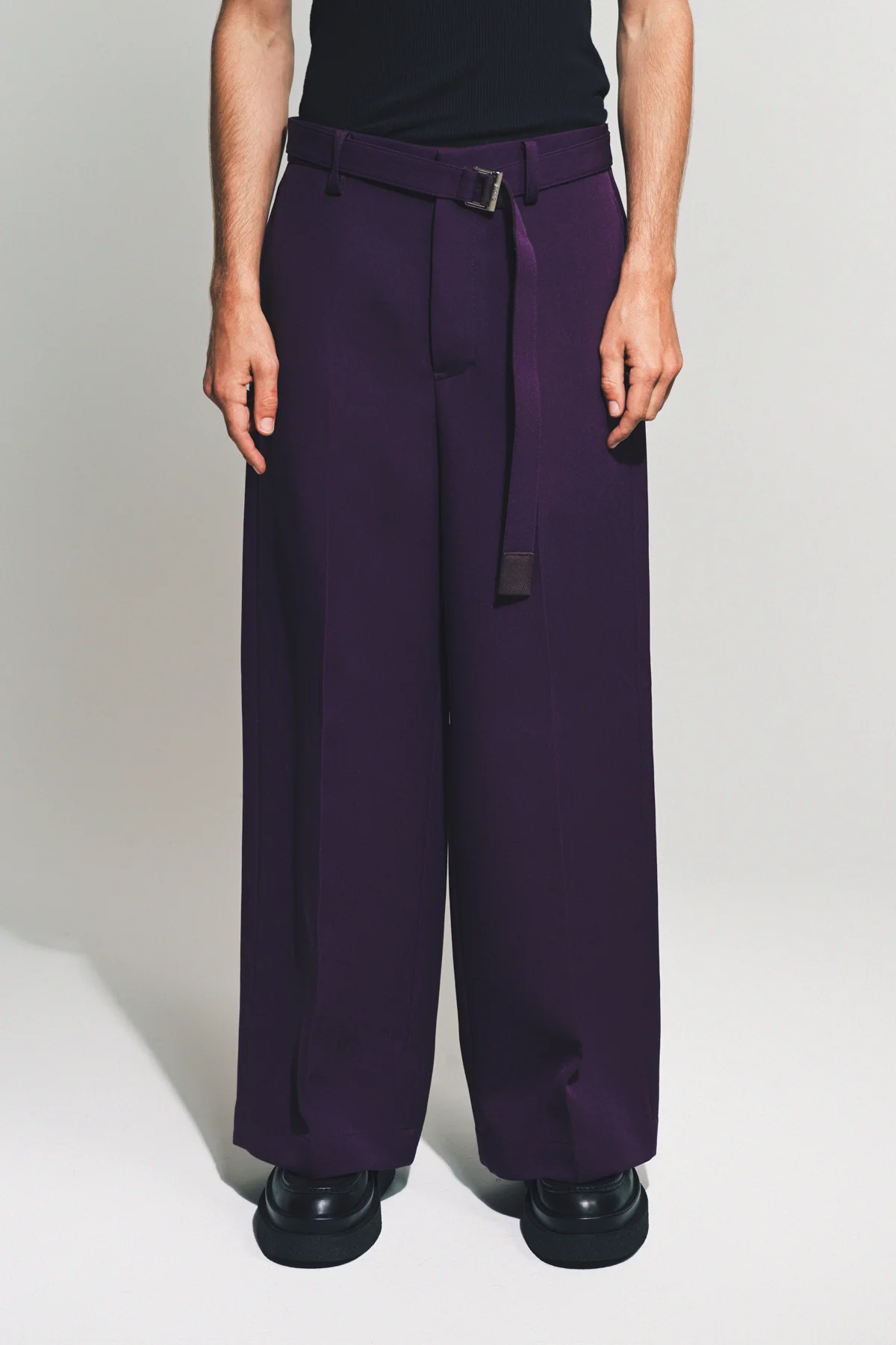 SACAI | MATELASSE TWILL PANTS - Image 2