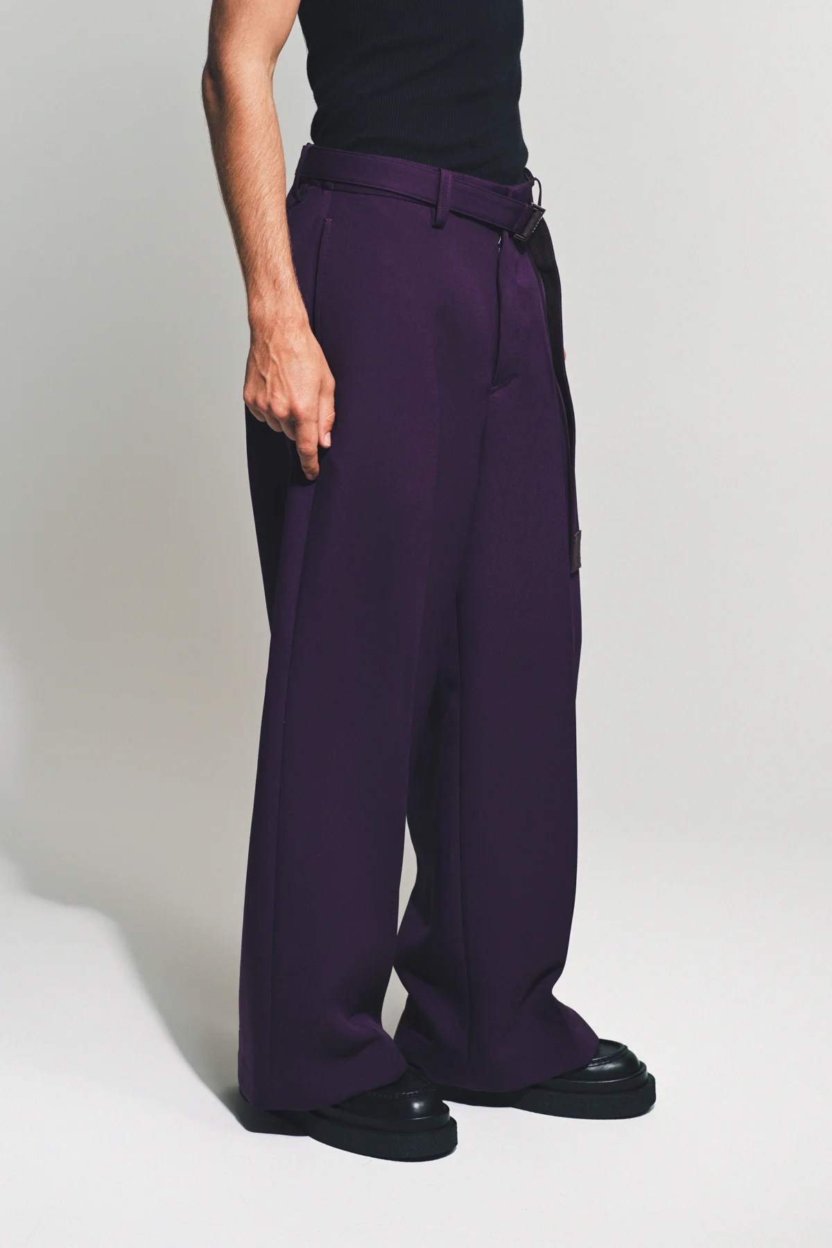 SACAI | MATELASSE TWILL PANTS - Image 5