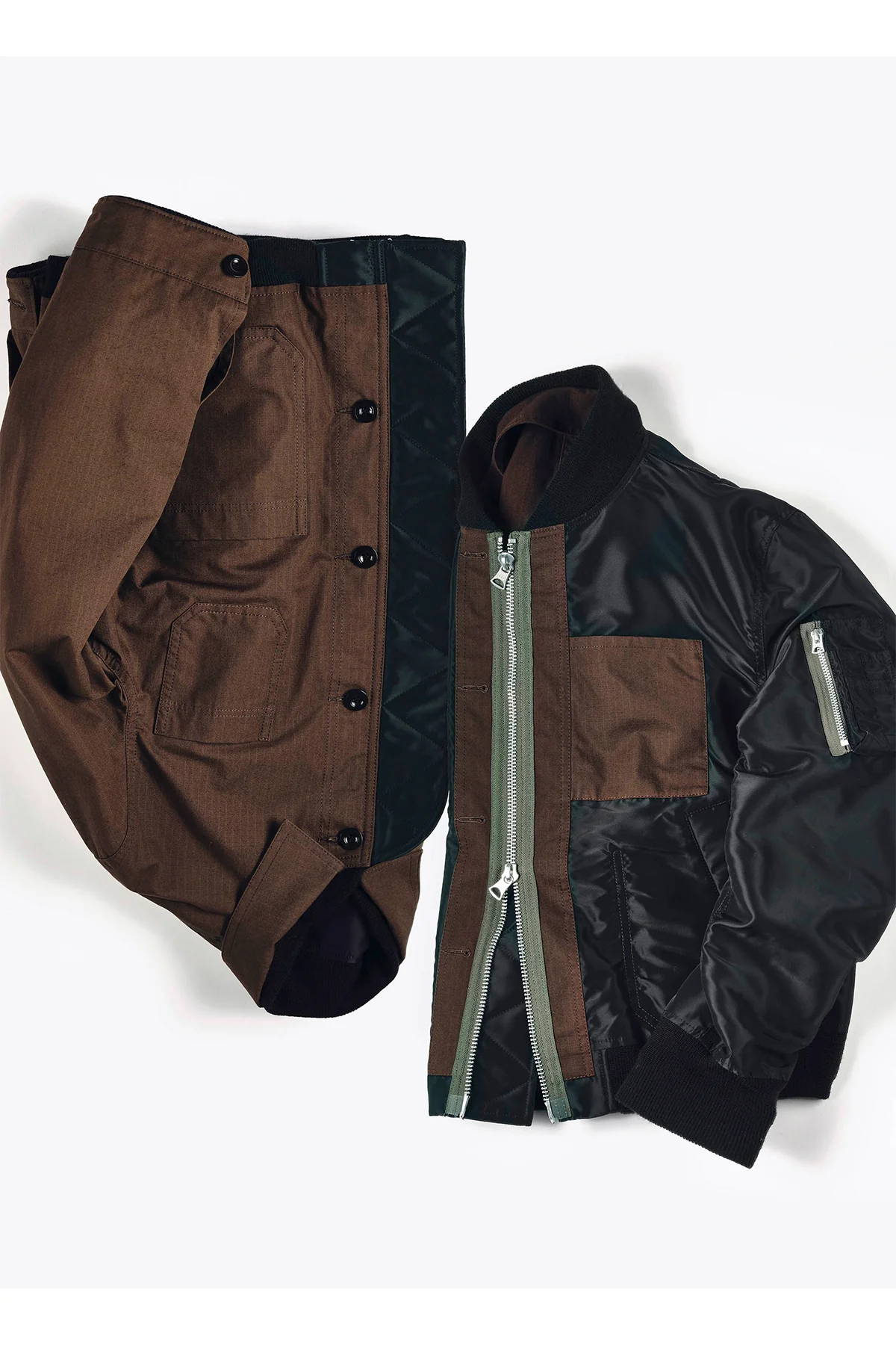 SACAI | Nylon Twill x Rip Stop Reversible Blouson - Image 5