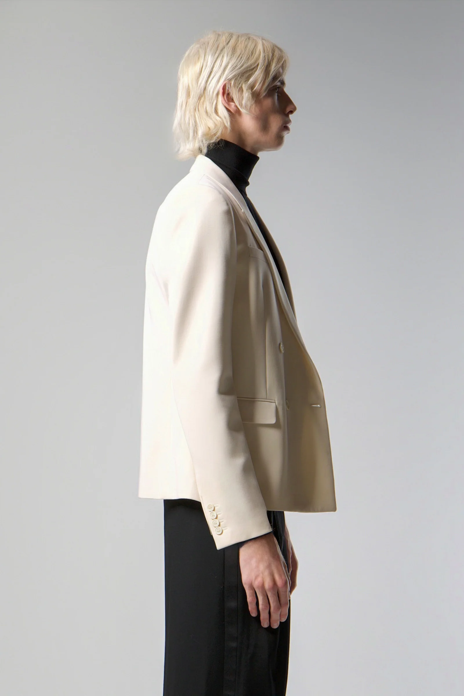 SAINT LAURENT | BARATHEA DOUBLE BREASTED BLAZER - Image 5