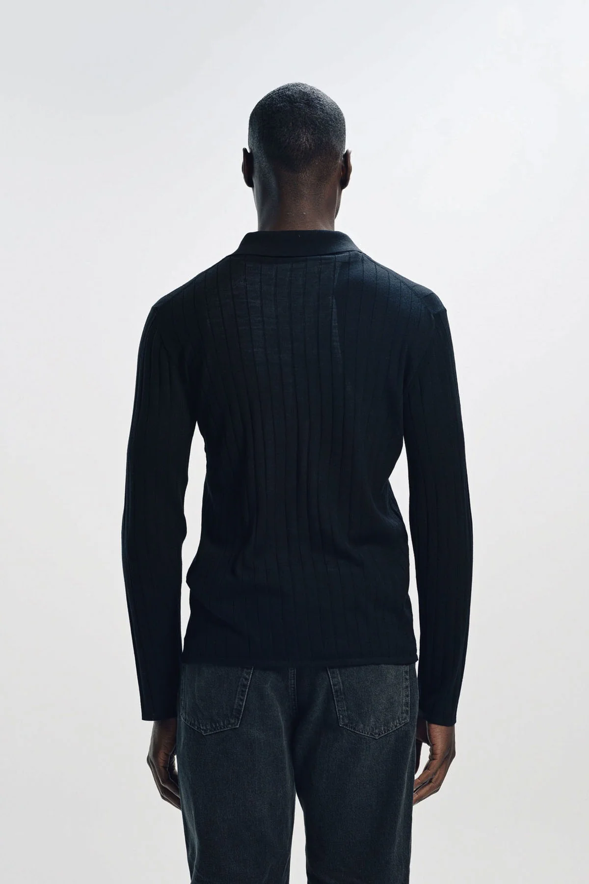SAINT LAURENT | LONG SLEEVE POLO IN WOOL - Image 4