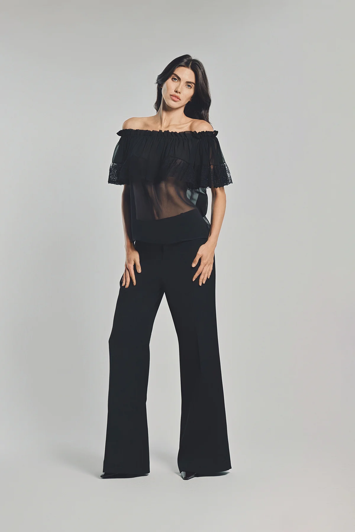 SAINT LAURENT | MOUSSELINE BLOUSE