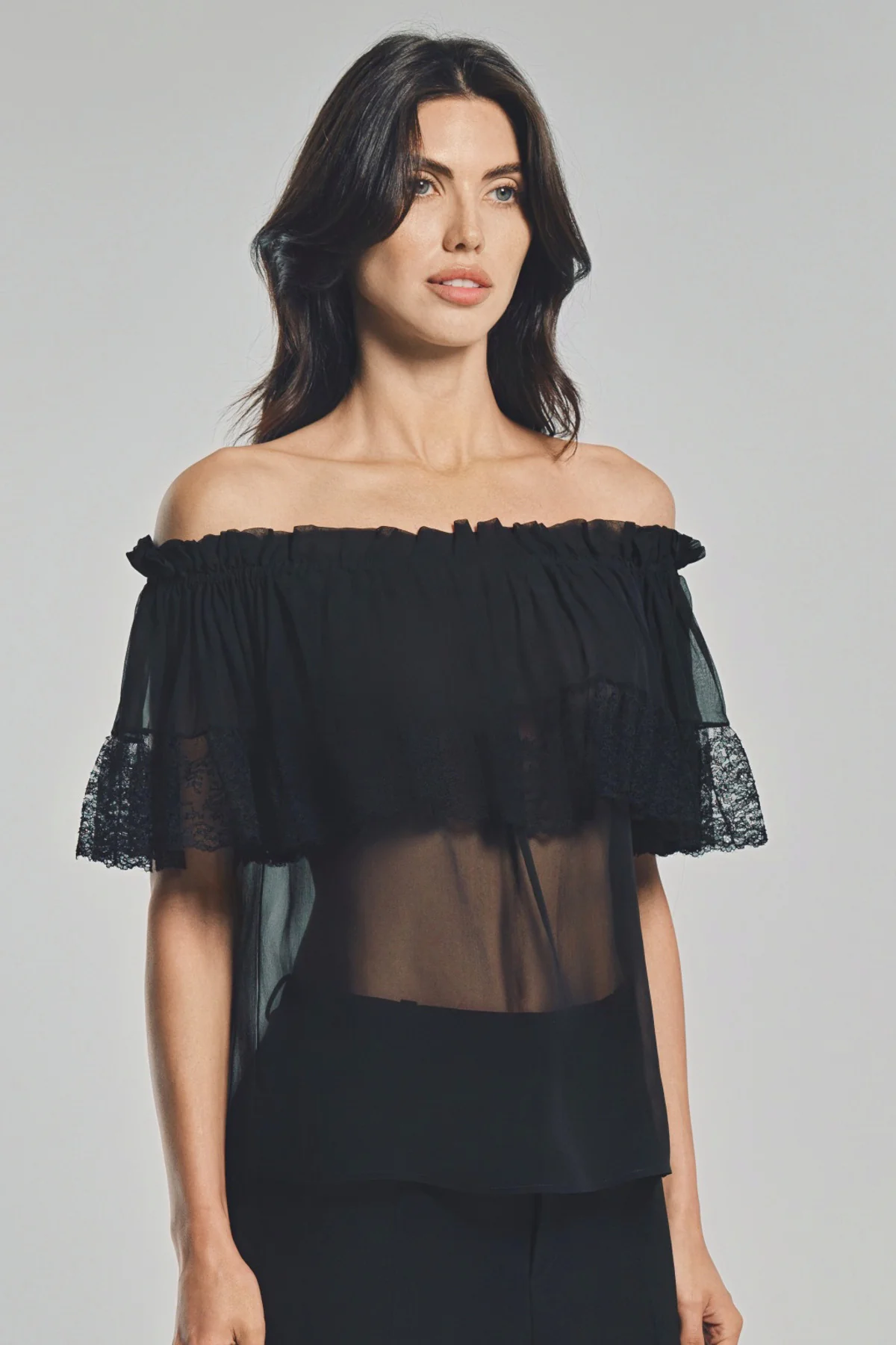 SAINT LAURENT | MOUSSELINE BLOUSE - Image 5