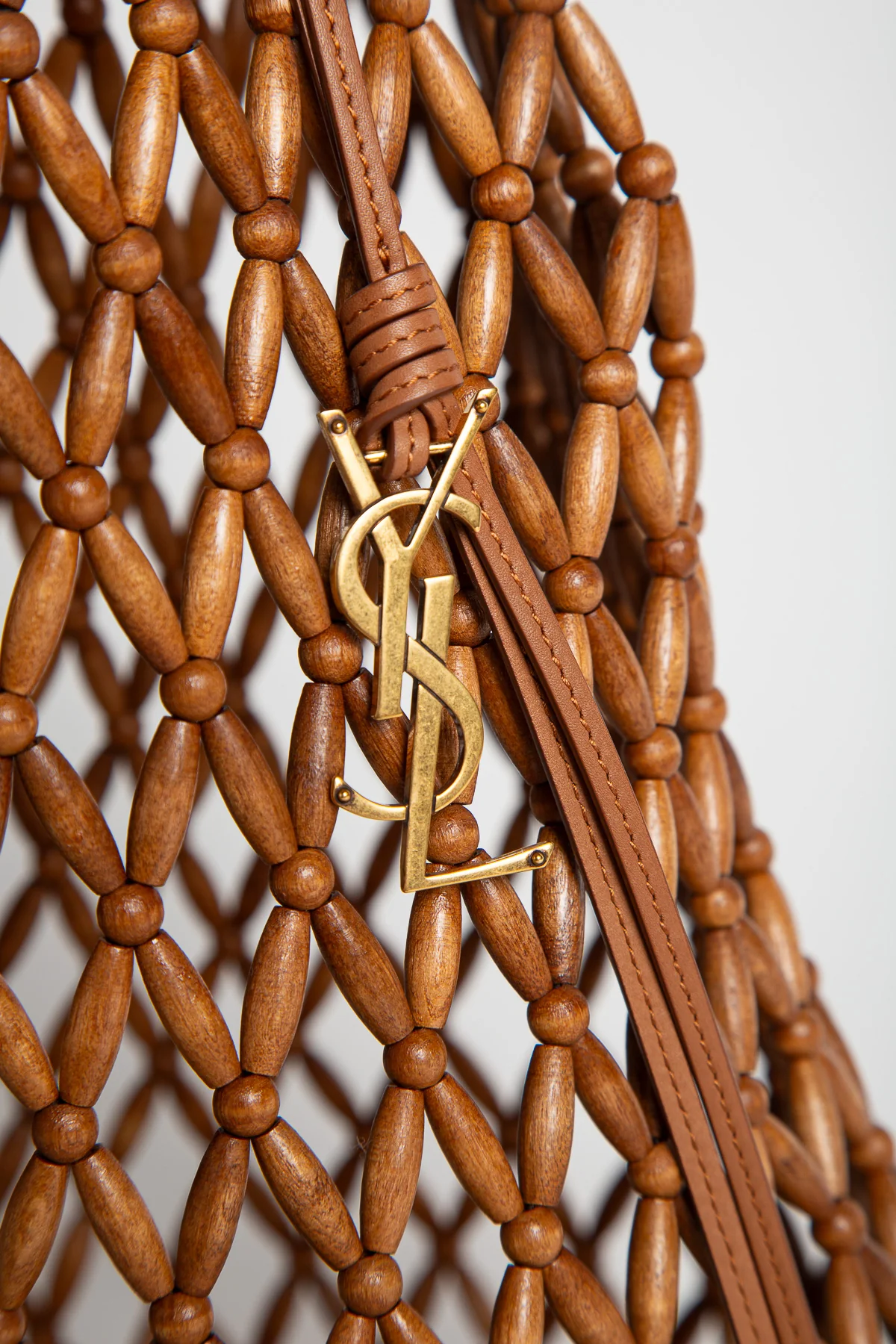 SAINT LAURENT | WOOD BEADED BAG - Image 3