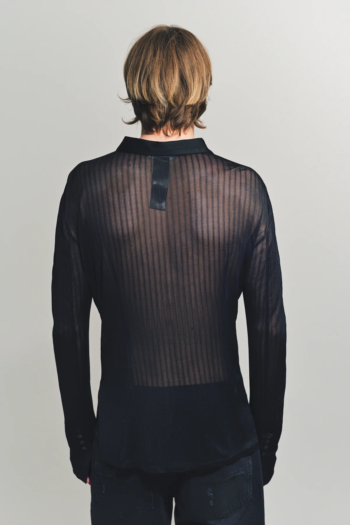 SAPIO | NO. 16 JACQUARD RIB LONG SLEEVE SHIRT - Image 4