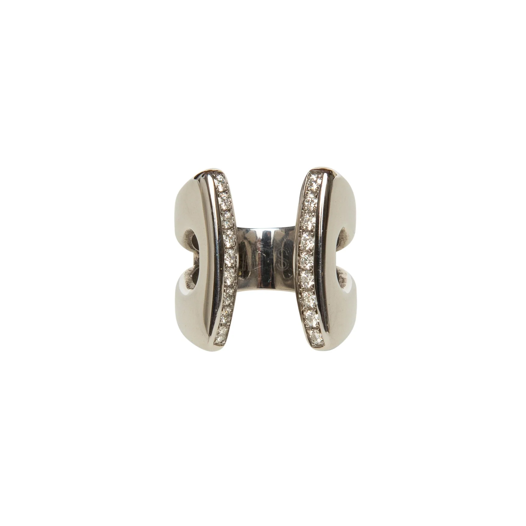 SARAH JANE WILDE | STAINLESS STEEL & DIAMOND RING - Image 3