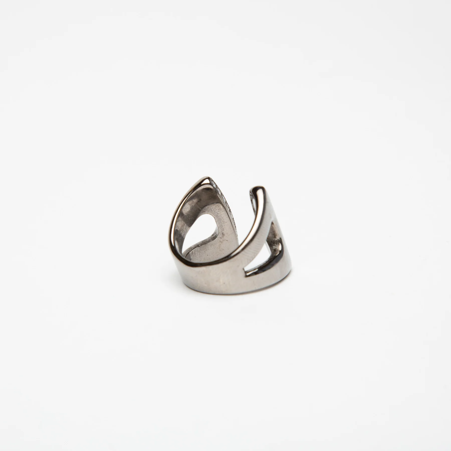 SARAH JANE WILDE | STAINLESS STEEL & DIAMOND RING - Image 8