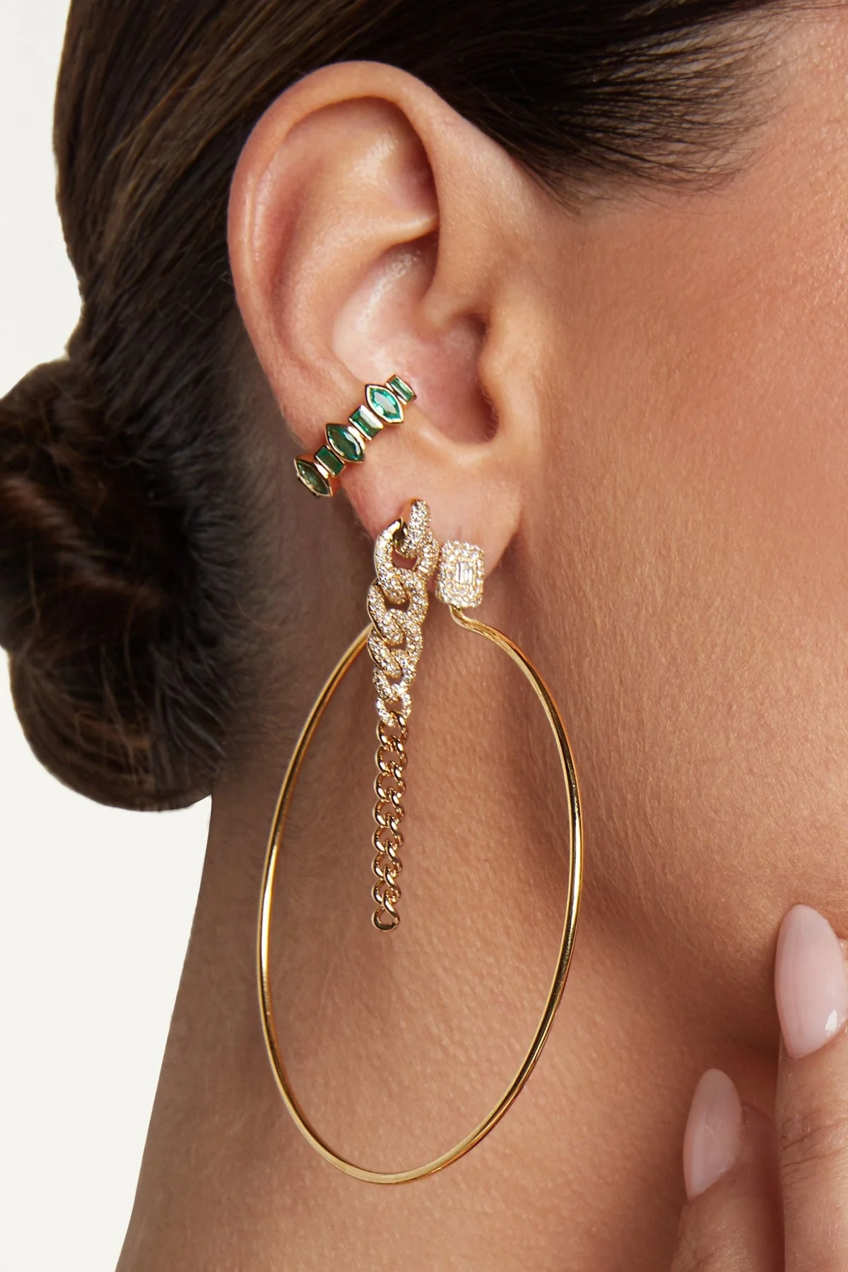 Shay | 2-in-1 Gradual Drop Earrings - Image 2