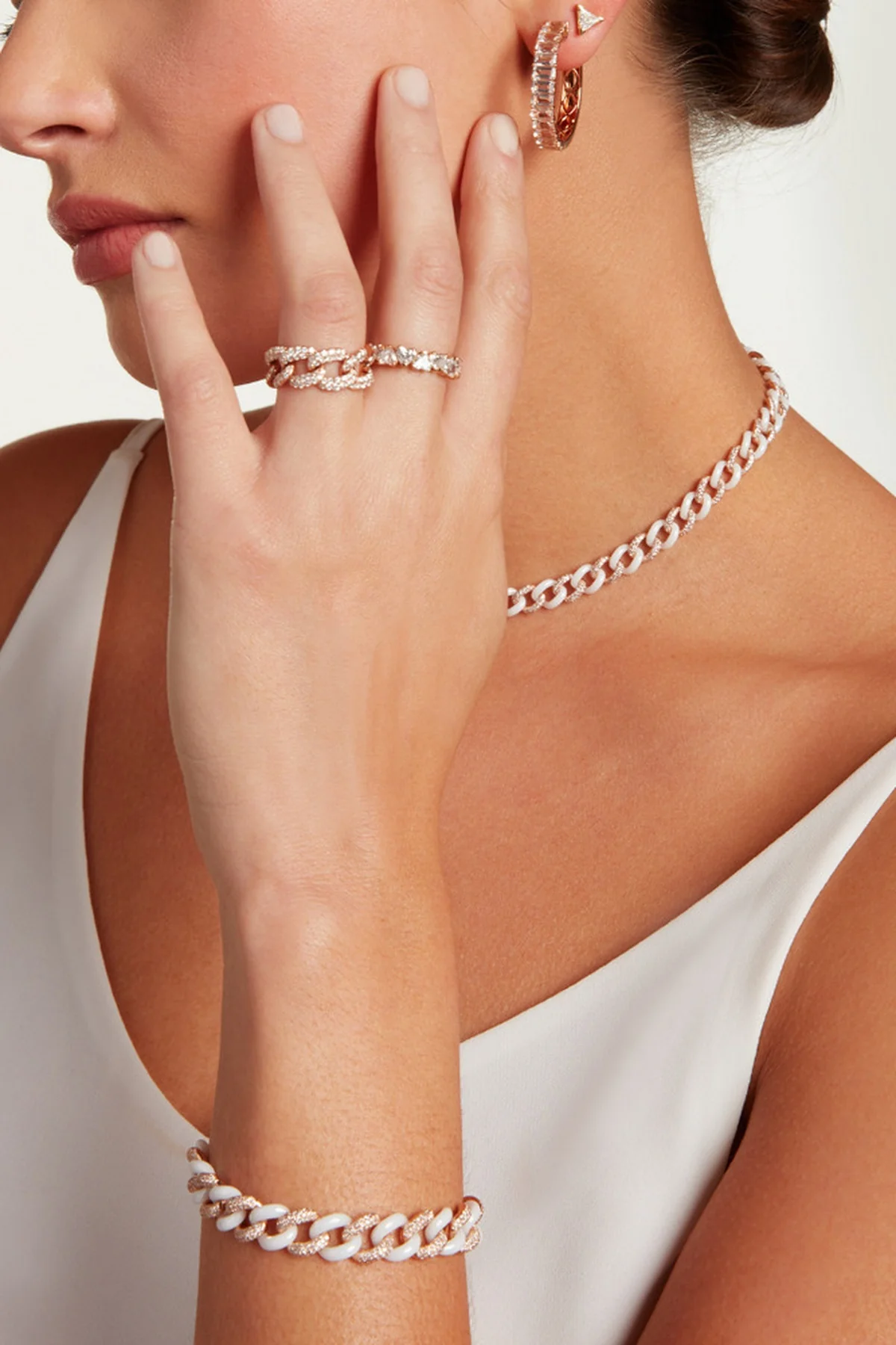 Shay | Diamond Heart Eternity Band - Image 2