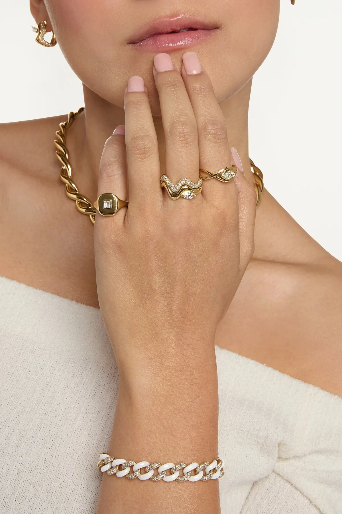 Shay | Wave Diamond Ring - Image 2