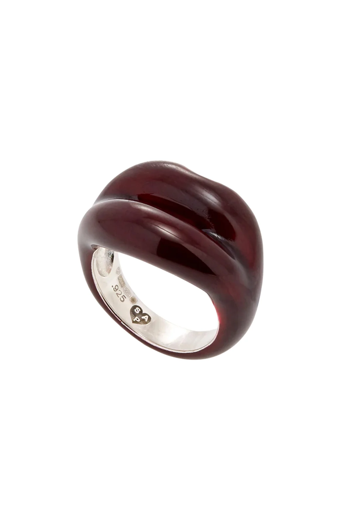 SOLANGE | BLACK CHERRY HOTLIPS RING - Image 2