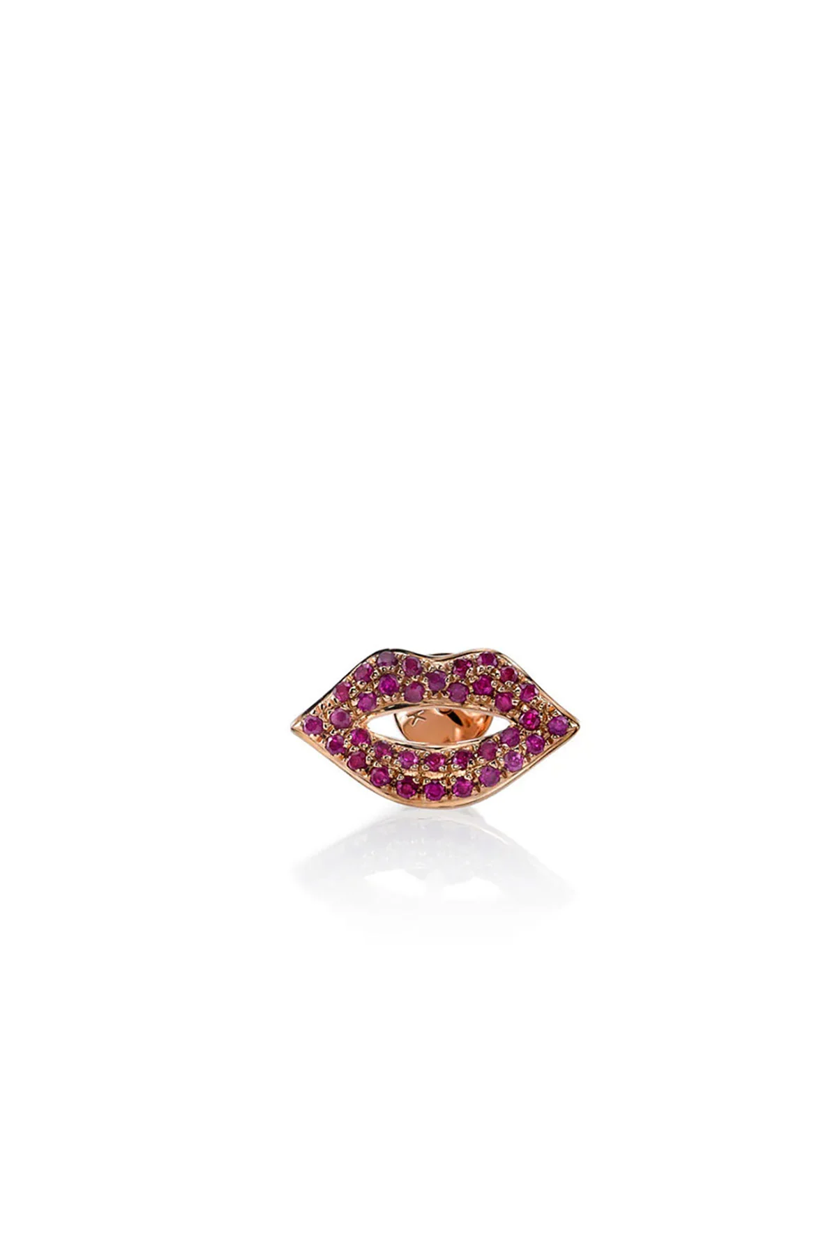 Sydney Evan | Rose Gold Lip Stud Earrings