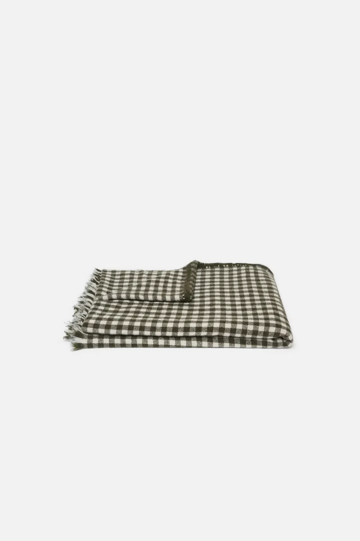 THE ELDER STATESMAN | CIGAR GINGHAM WOVEN THROW - Image 2