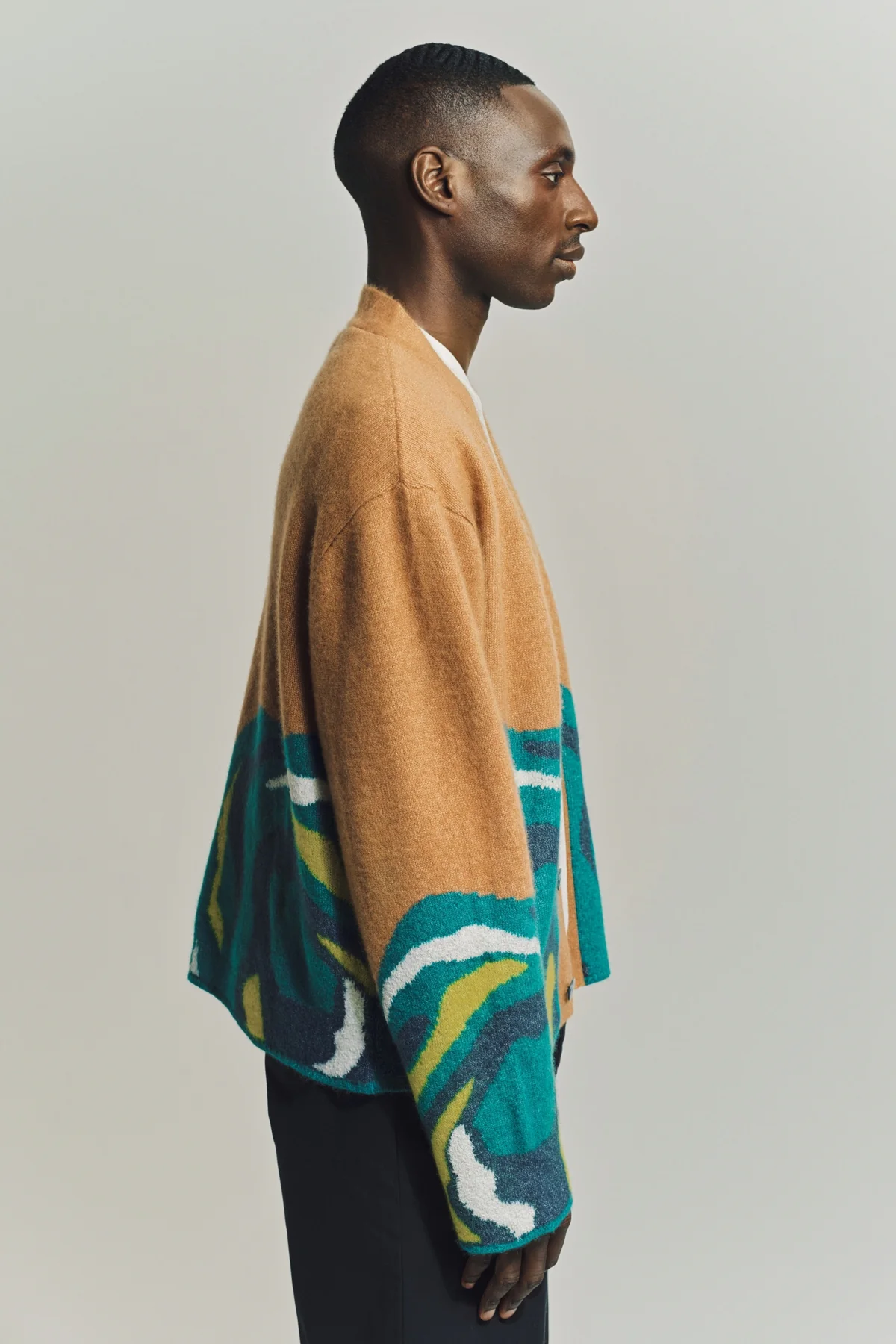 THE ELDER STATESMAN | GEODE NIMBUS RAGLAN CARDIGAN - Image 5