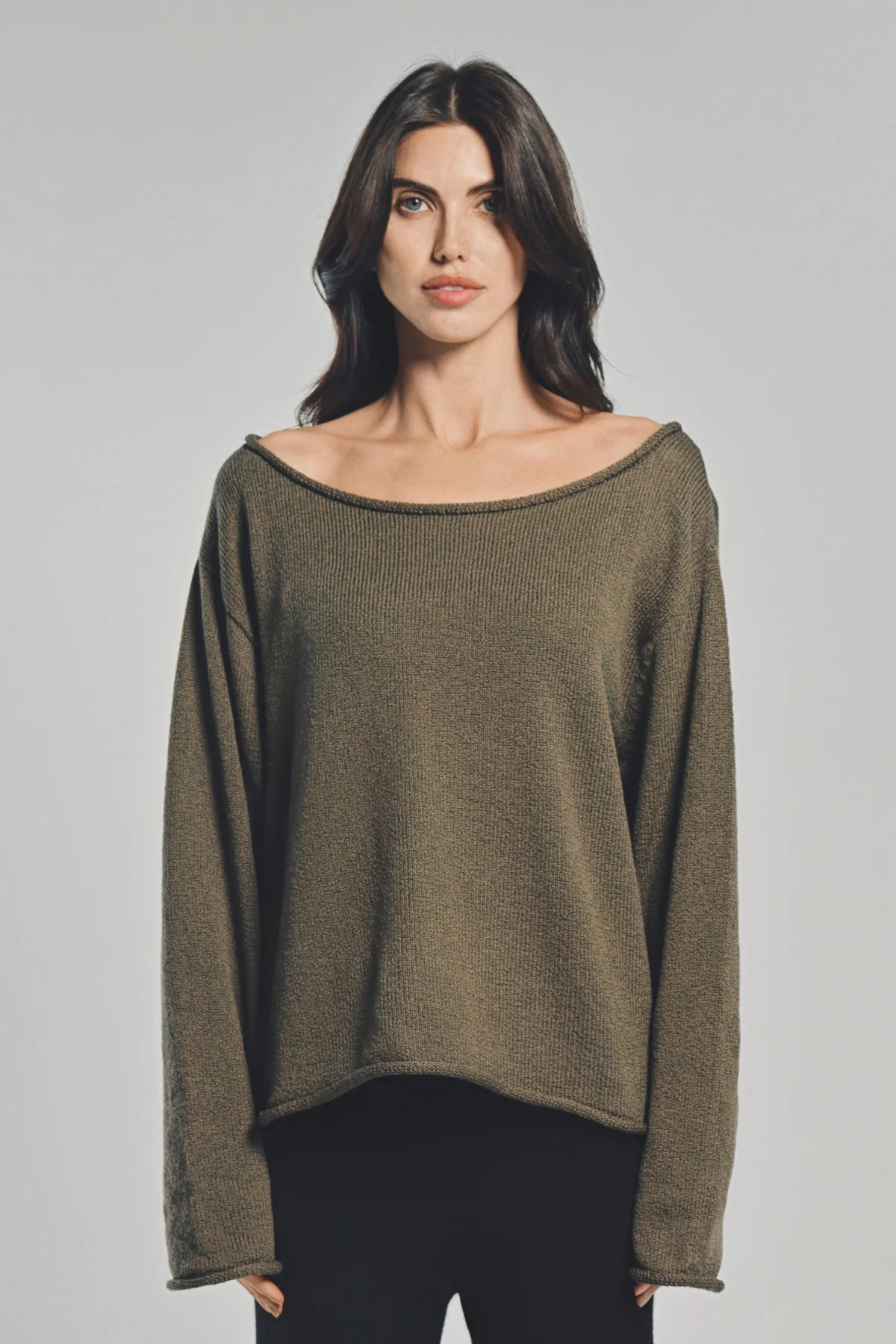 THE ELDER STATESMAN | NORA LIGHT OVERSIZED CREWNECK - Image 2