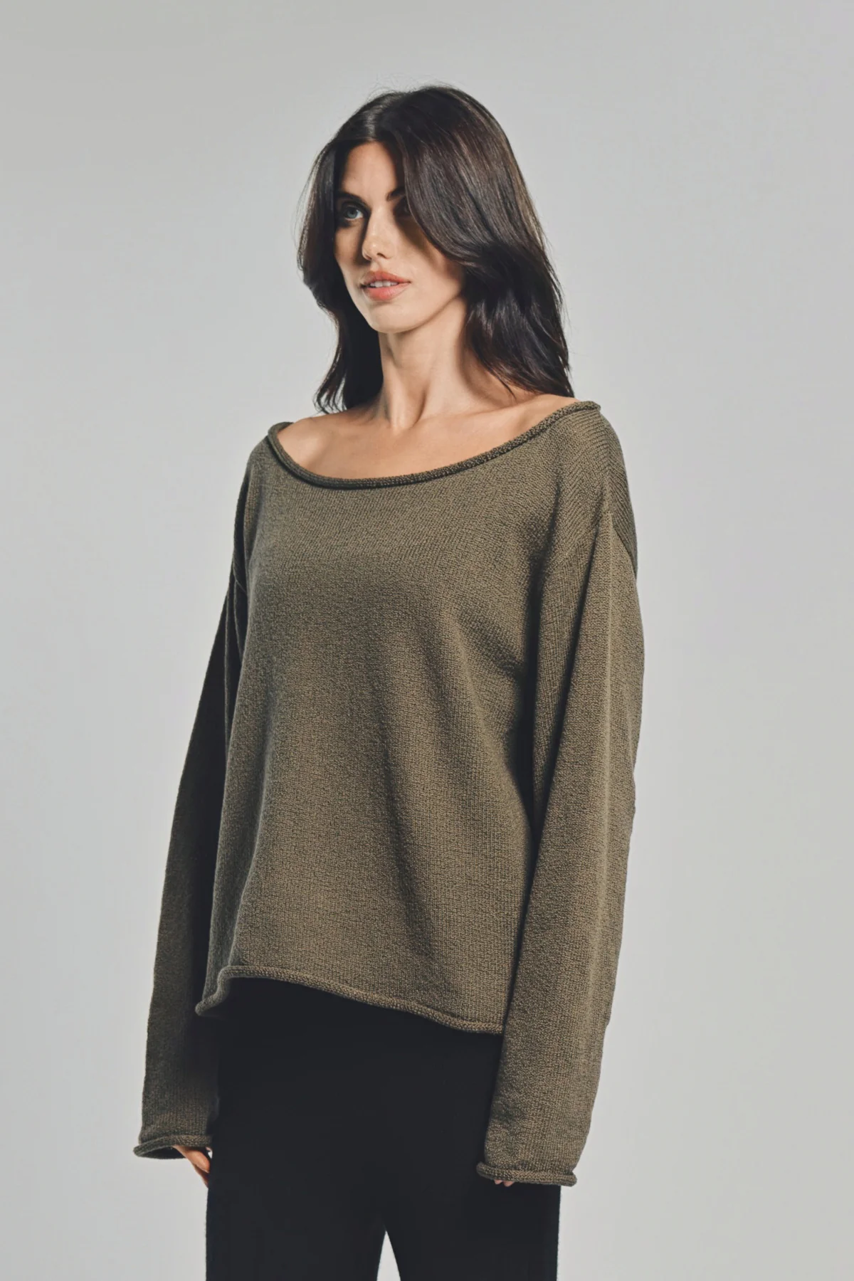 THE ELDER STATESMAN | NORA LIGHT OVERSIZED CREWNECK - Image 3