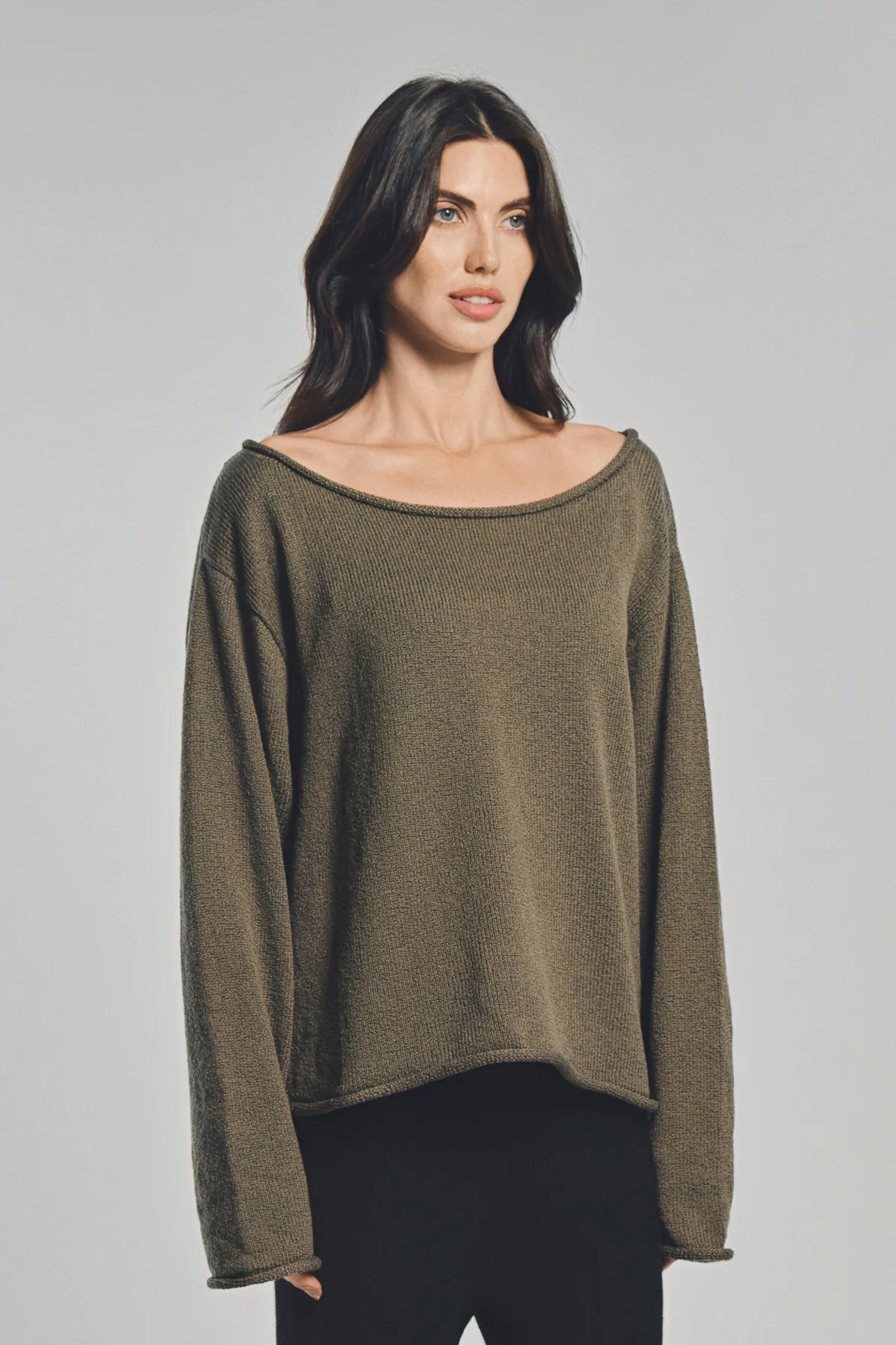 THE ELDER STATESMAN | NORA LIGHT OVERSIZED CREWNECK - Image 5