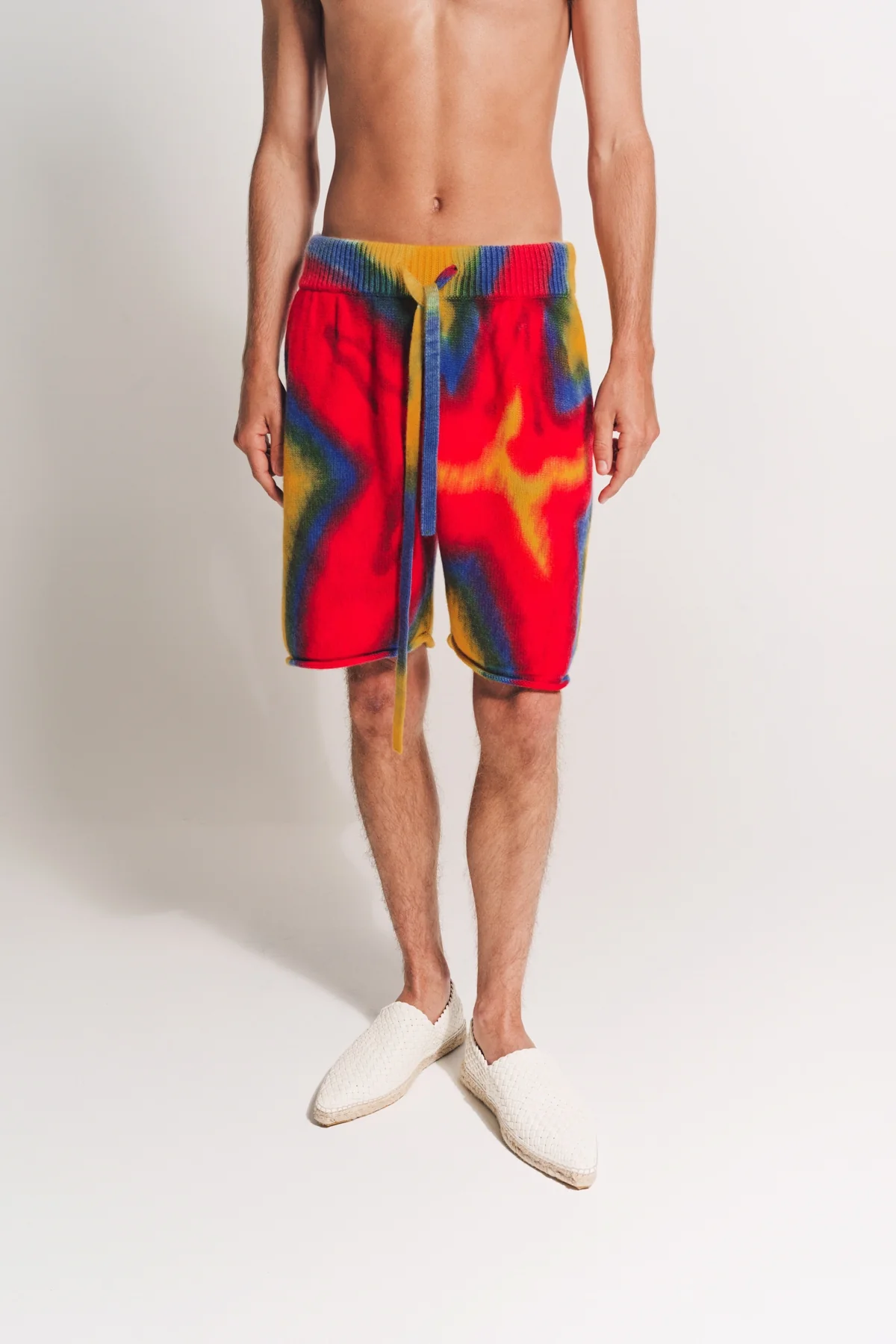 THE ELDER STATESMAN | PAINTED FLORAL SHORTS - Image 2