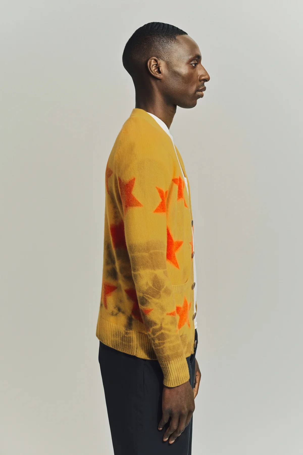 THE ELDER STATESMAN | STAR SPRAYED CARDIGAN - Image 5