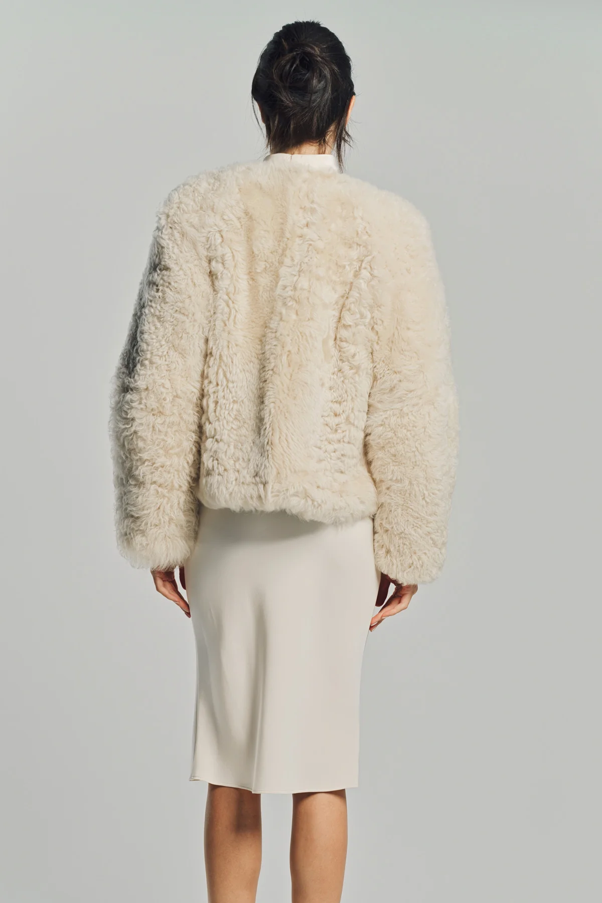 TOM FORD | COLLARLESS SHEARLING JACKET - Image 5