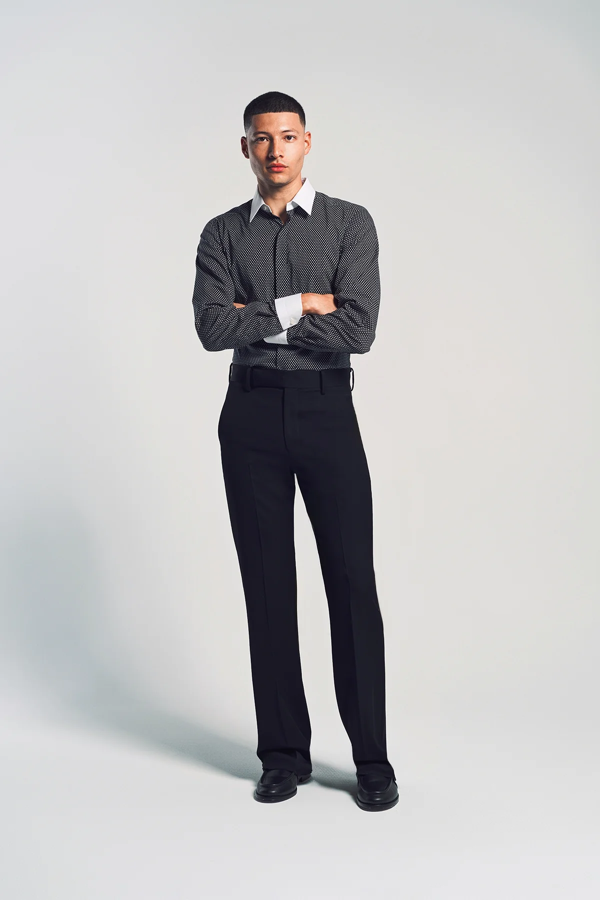 TOM FORD | DIAMOND PRINT COTTON CLASSIC FIT SHIRT